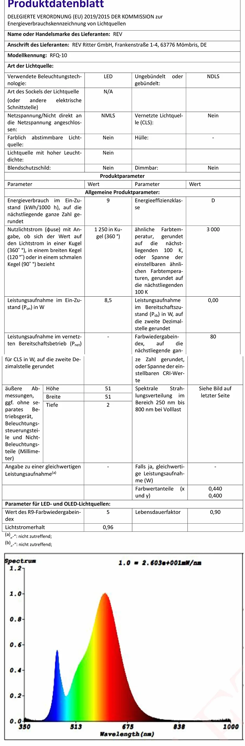 REV Lampa z gniazdkiem elektrycznym 10W 850lm 3000K 4-stopniowe ściemnianie biała