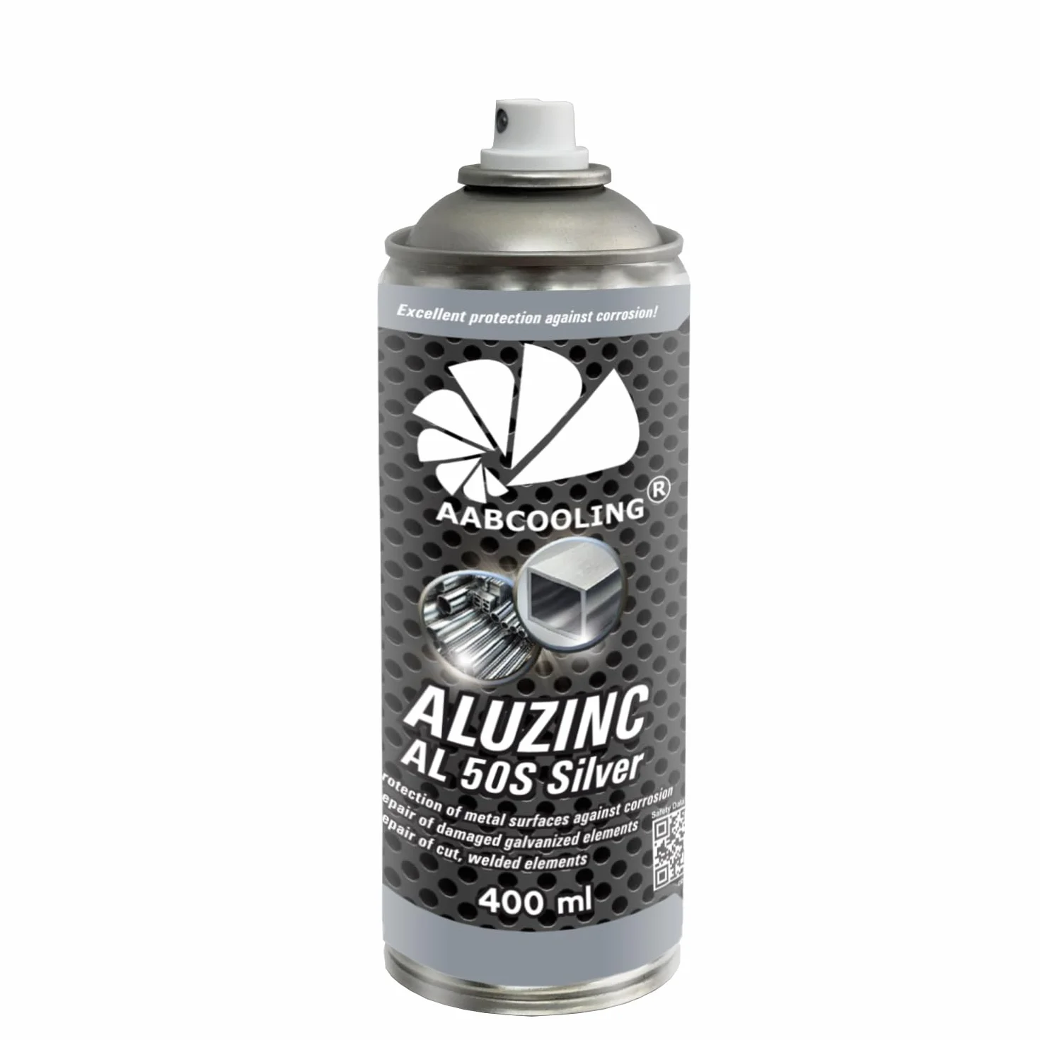 AABCOOLING Farba do Metalu w Sprayu Alucynk AL 50S Srebrny 400ml Antykorozyjna