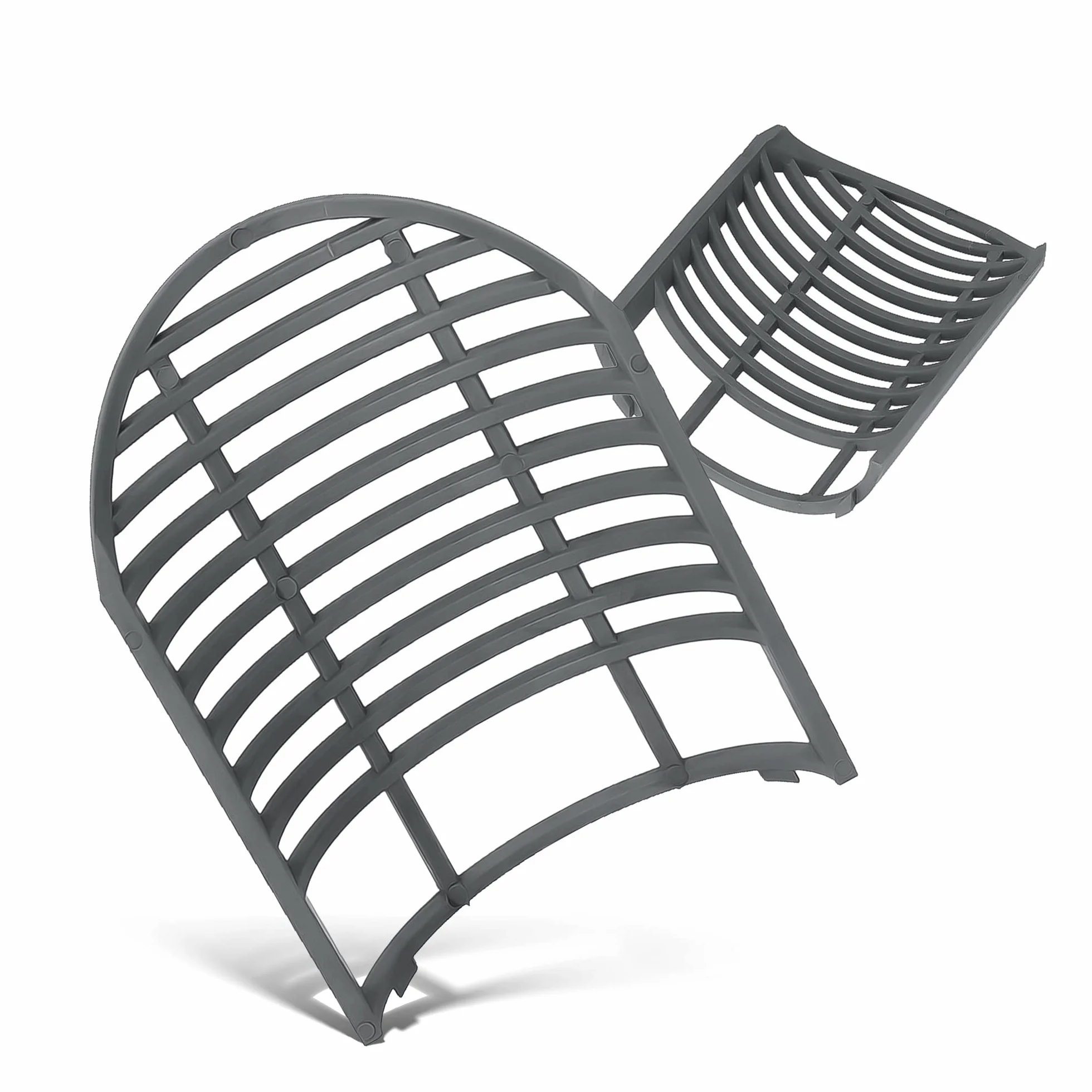Millto™ Sitko Czyszczaka Rynnowego Rewizji Rury Spustowej 110 mm Szare Filtr Rynny Deszczowej Kratka Filtrująca Liście Gałęzie Plastikowa Osłona Ochronna