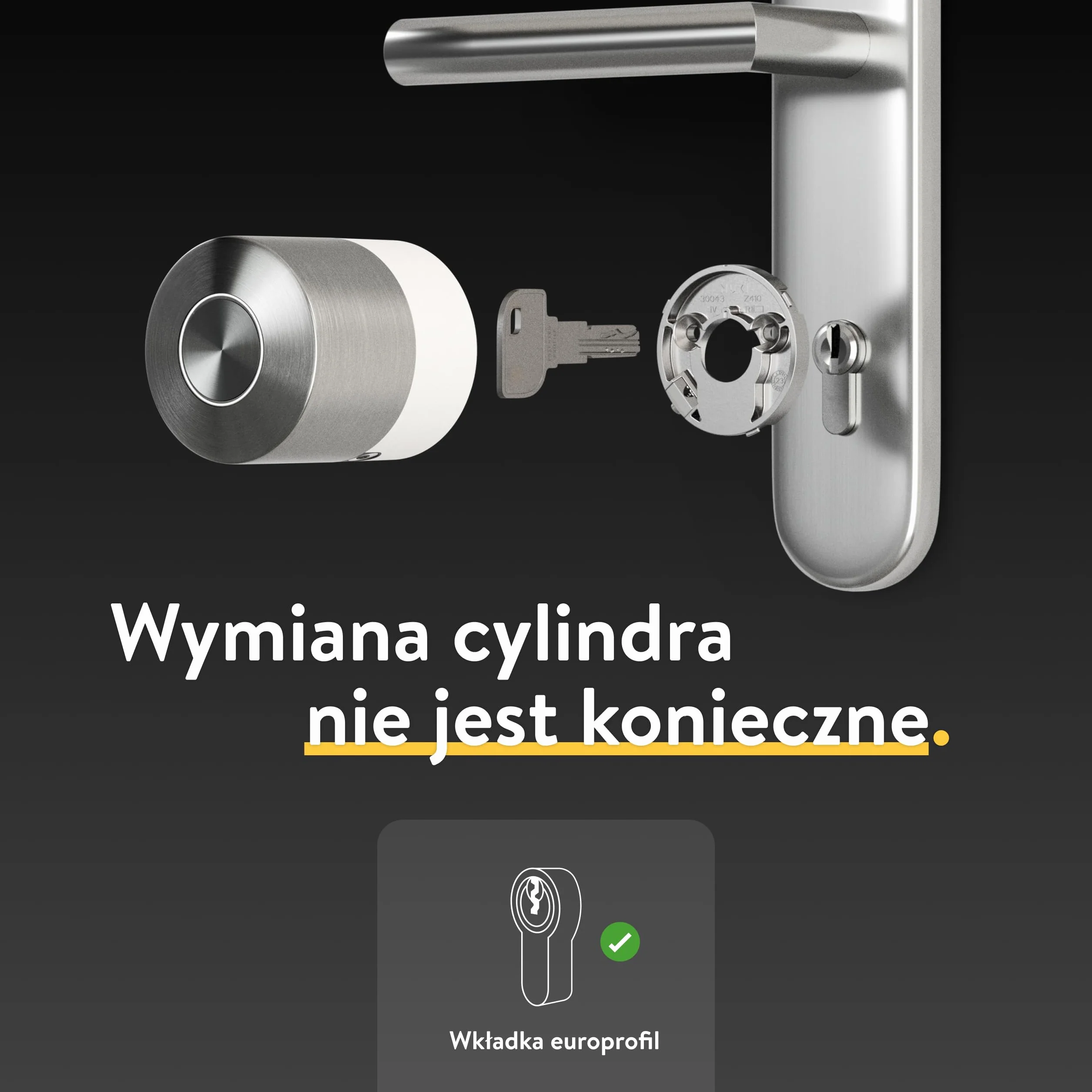 Inteligentny zamek Nuki Smart Lock Pro Wi-Fi Bluetooth Thread Akumulator