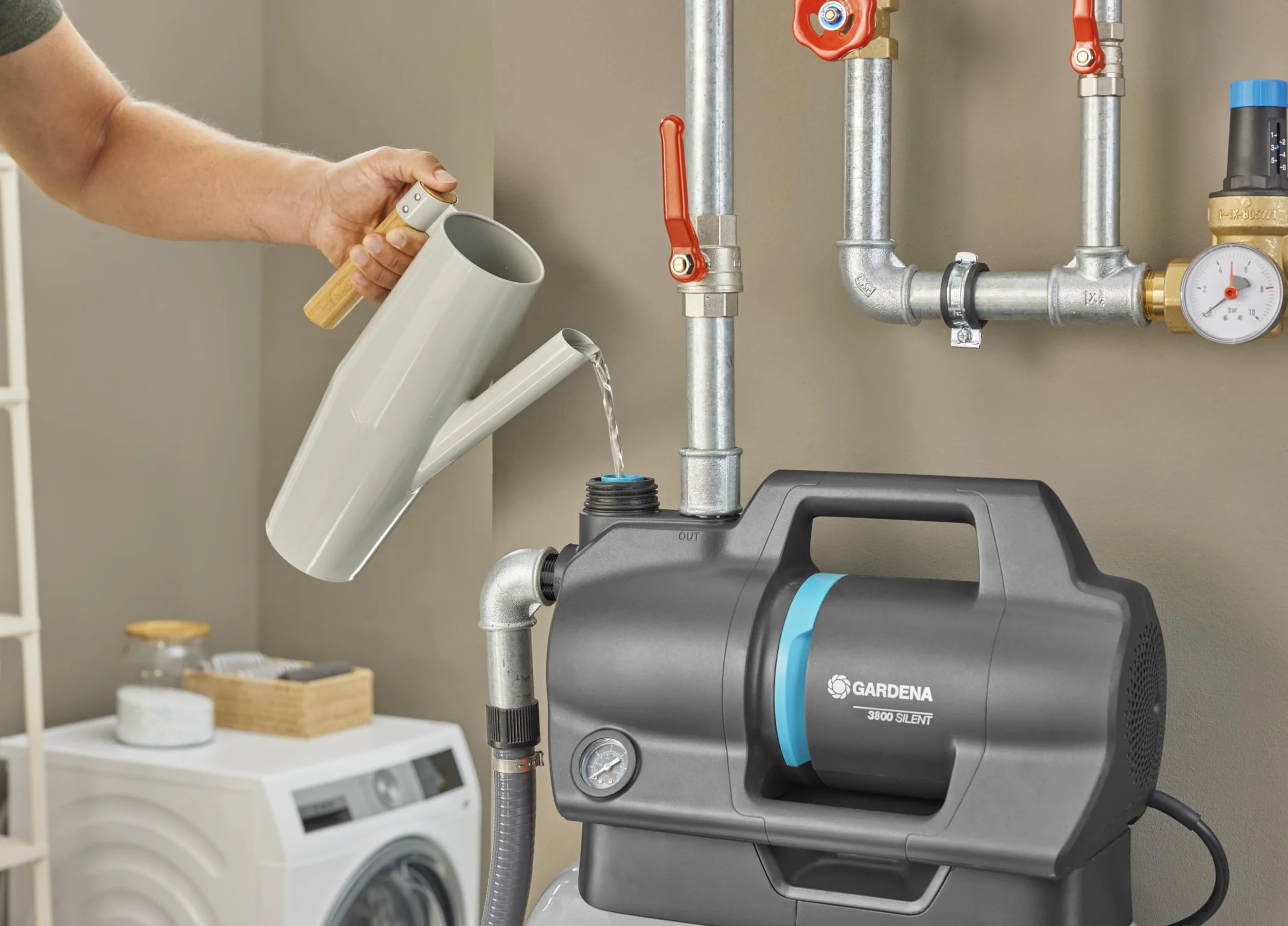 Gardena Pompa Hydroforowa 3800 Silent 21l 3800 l/h 3,9 bar Zestaw