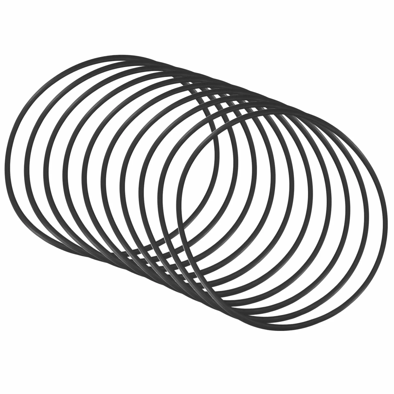 QUARKZMAN 63 mm x 59 mm x 2 mm kauczuk nitrylowy o-ringi x 10 sztuk okrągłych podkładek uszczelniających do kranu, hydraulika, uszczelki, połączenia [czarne]