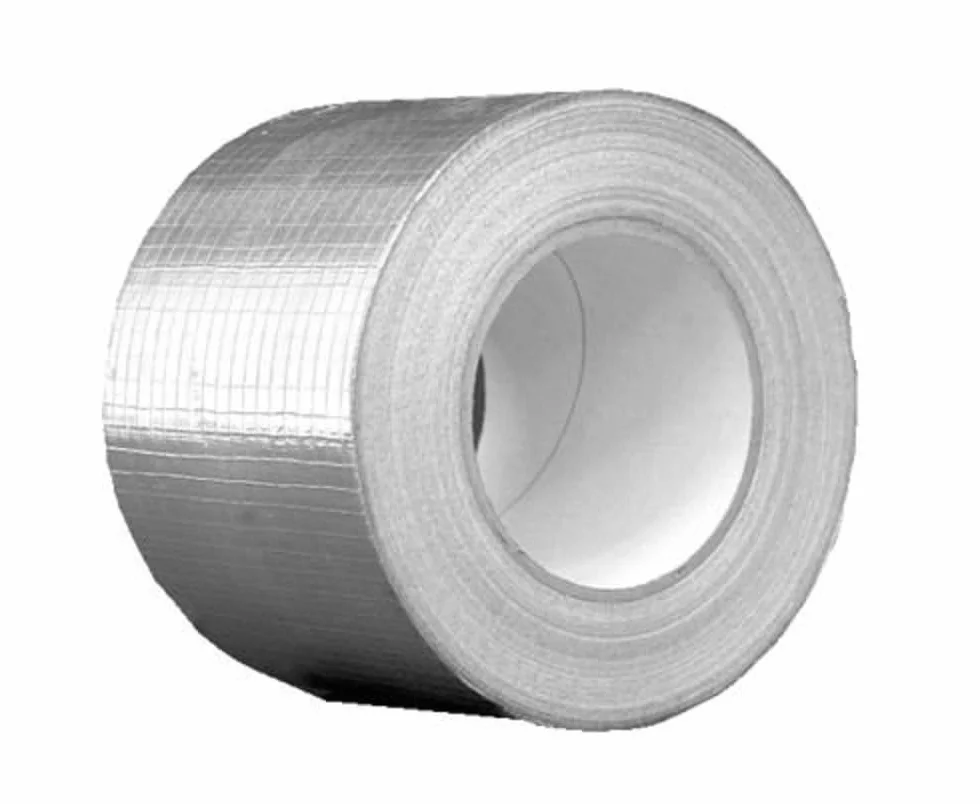 Aluminiowa taśma klejąca wzmocniona siatką 10 cm x 50 m do systemów wentylacyjnych i klimatyzacyjnych