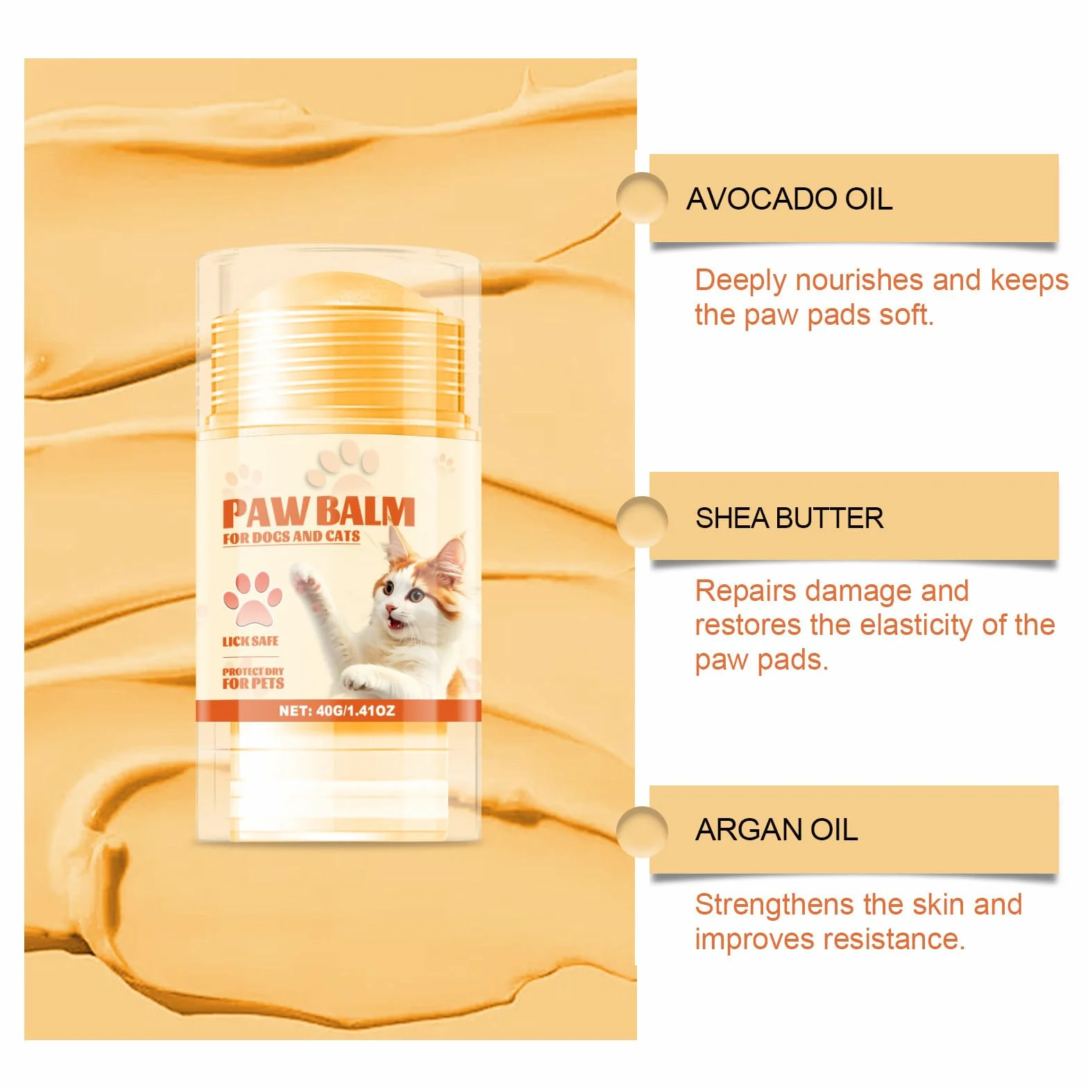 Balsam do poduszek dla psów, produkt do pielęgnacji psów i kotów, odżywczy krem łagodzący suche łapy psa, nawilża, chroni łapy psa, naprawia pęknięte i zniszczone łapy, 11