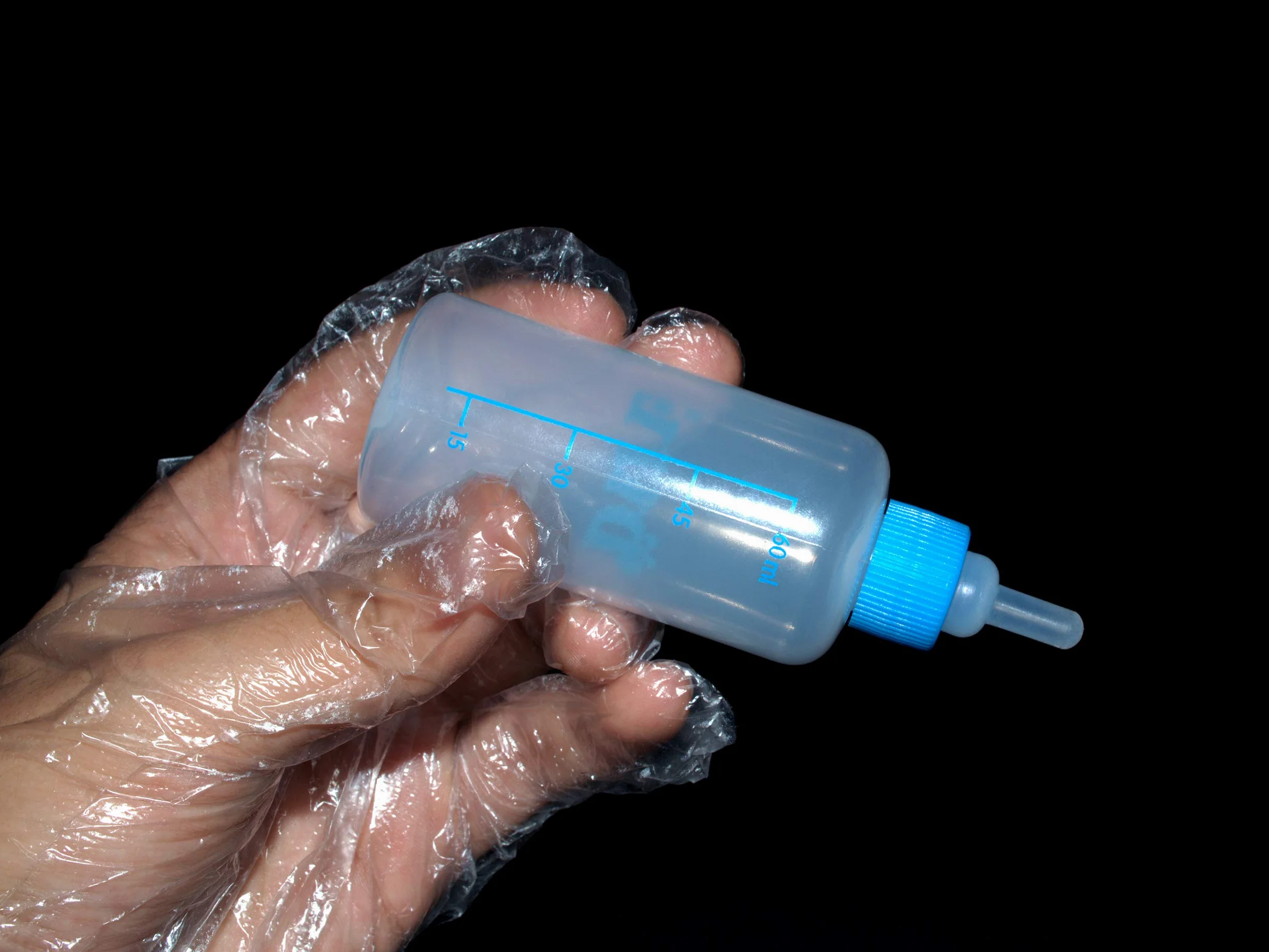 Butelka do hodowli 60 ml, oryginalny smoczek ze strzykawką, butelka na karmę dla noworodków, szczeniaków, kotów, wiewiórek, małych ssaków