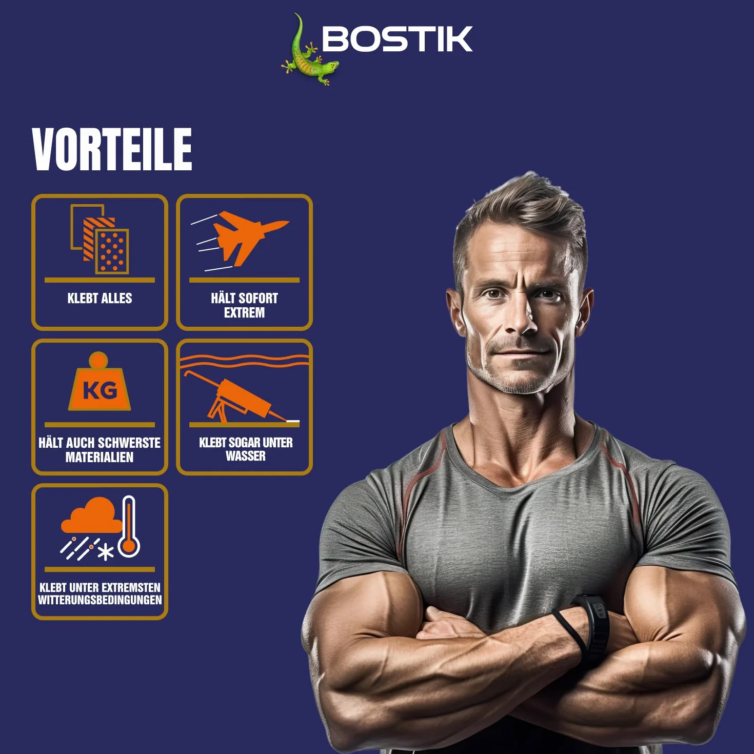 Bostik Mamut Klej Montażowy, Biały, 450 g