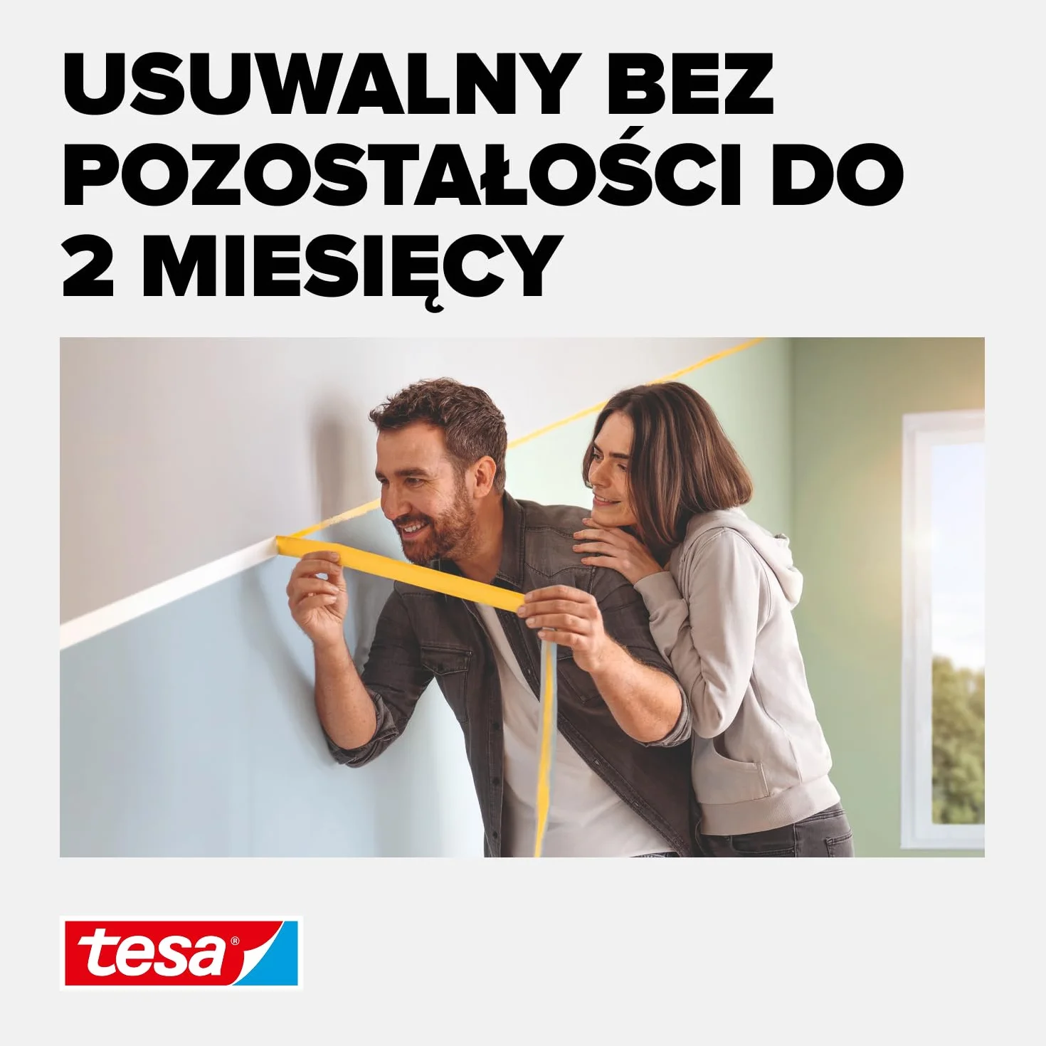 tesa Perfect+ - malarska taśma maskująca z cienkiego papieru Washi do precyzyjnego maskowania podczas malowania - do stosowania wewnątrz pomieszczeń - 50m x 19mm