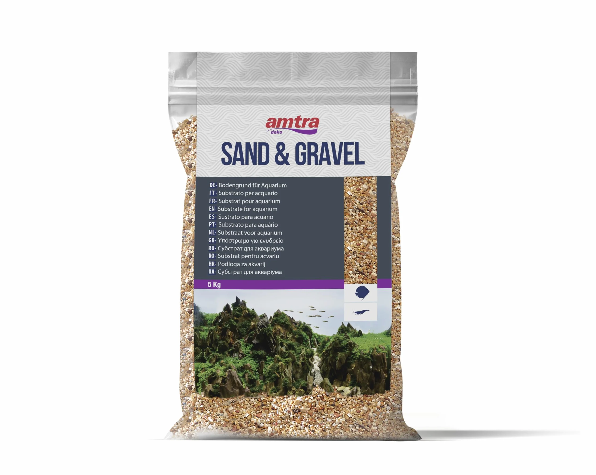 Amtra Pro naturalne podłoże piaskowe i żwirowe, 5 kg