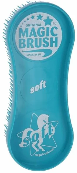 Kerbl Magic Brush zestaw szczotek do pielęgnacji konia, szczotka do masażu, Jellyfish, zestaw 3 szt