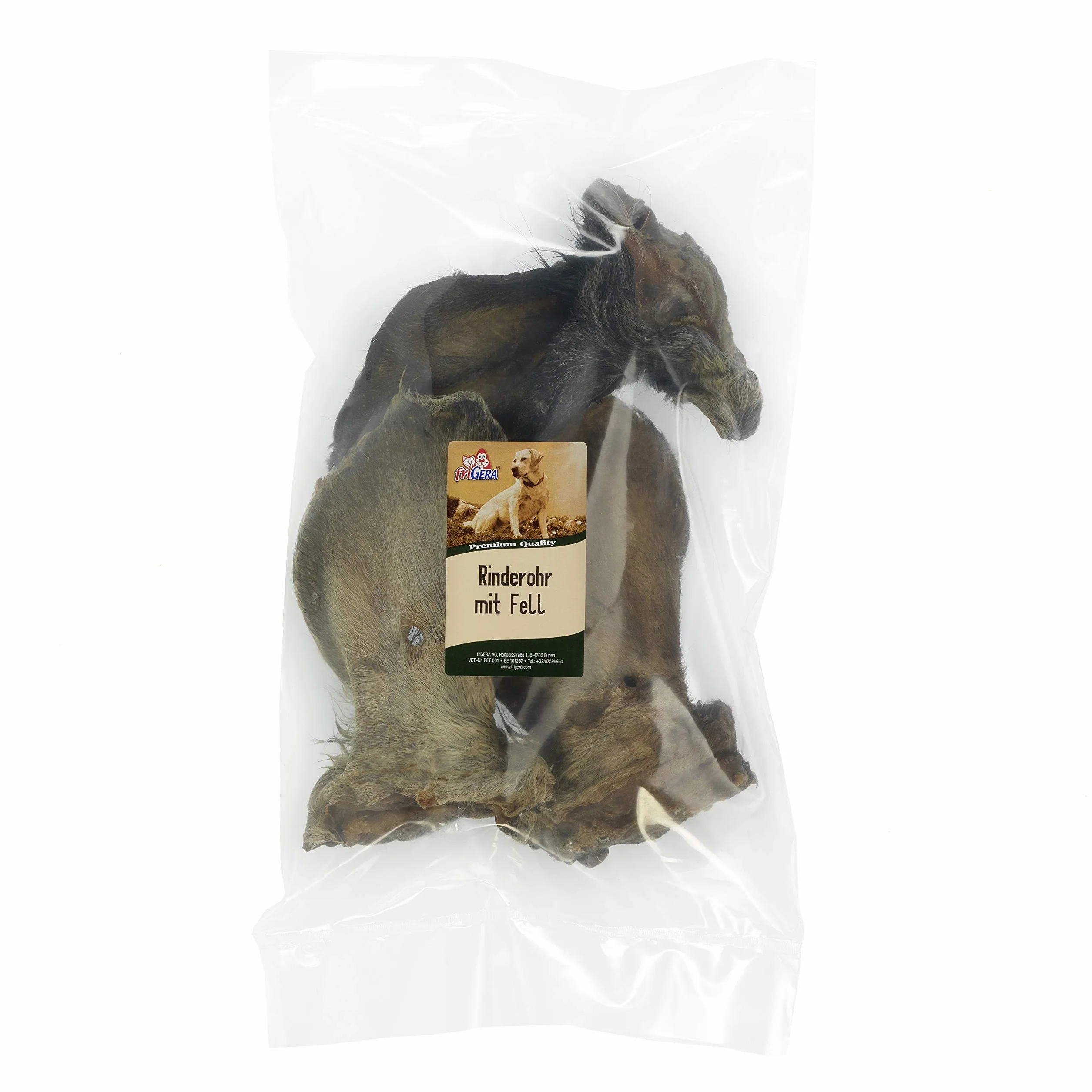 friGERA Uszy wołowe z futerkiem, 5 sztuk, 50 g