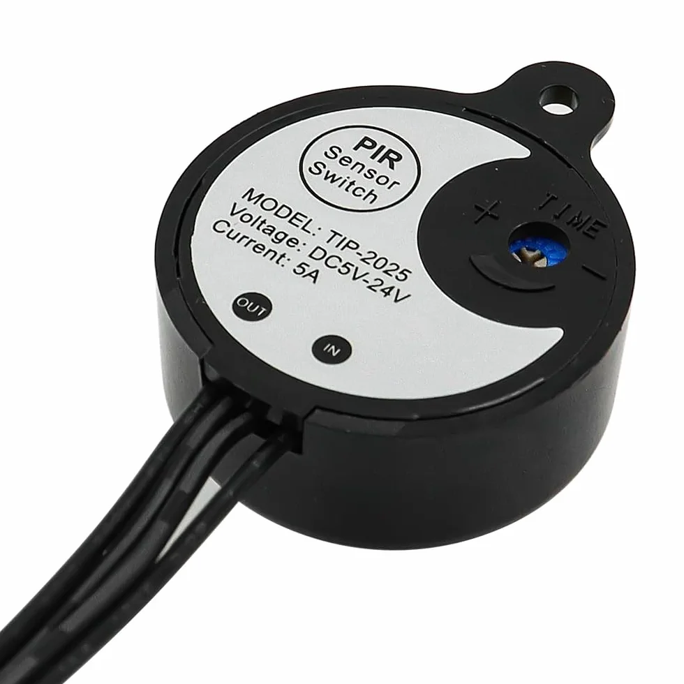 DollaTek DIY o?wietlenie LED USB czujnik ruchu prze??cznik ?wiat?a prze??cznik czujnika ?wiat?a regulowany czas opó?nienia 15-130S