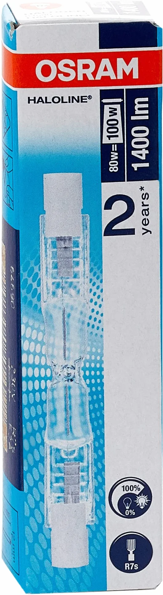 Osram Haloline Pro R7s 230V 80W 74,9mm ciepła biel 1 sztuka