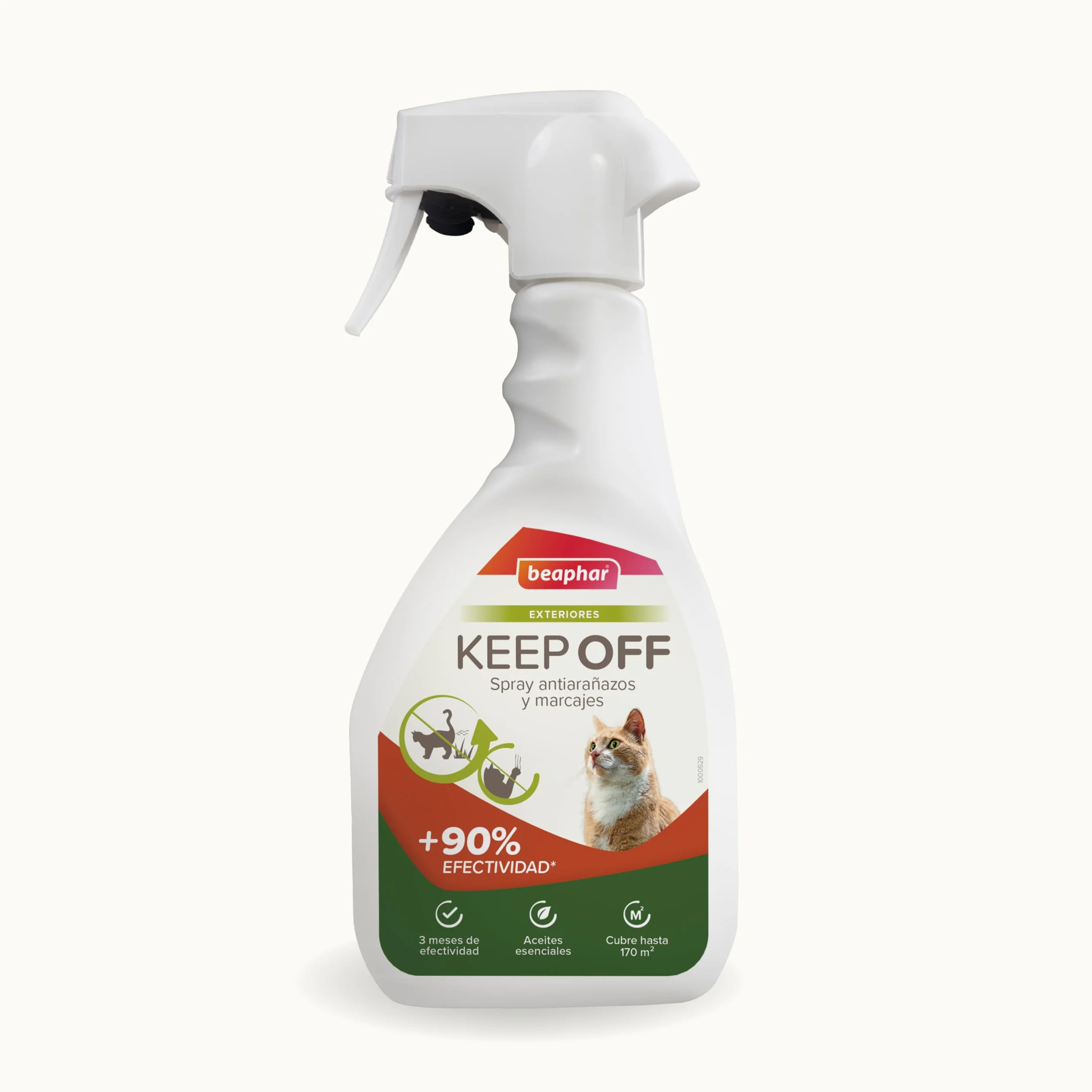 Beaphar Keep Off Outdoor Spray dla kotów – odporny na zarysowania i znakowanie – wychowawca i odstraszacz – ochrona do 3 miesięcy – z olejkami eterycznymi – do ogrodu i na taras – 500 ml