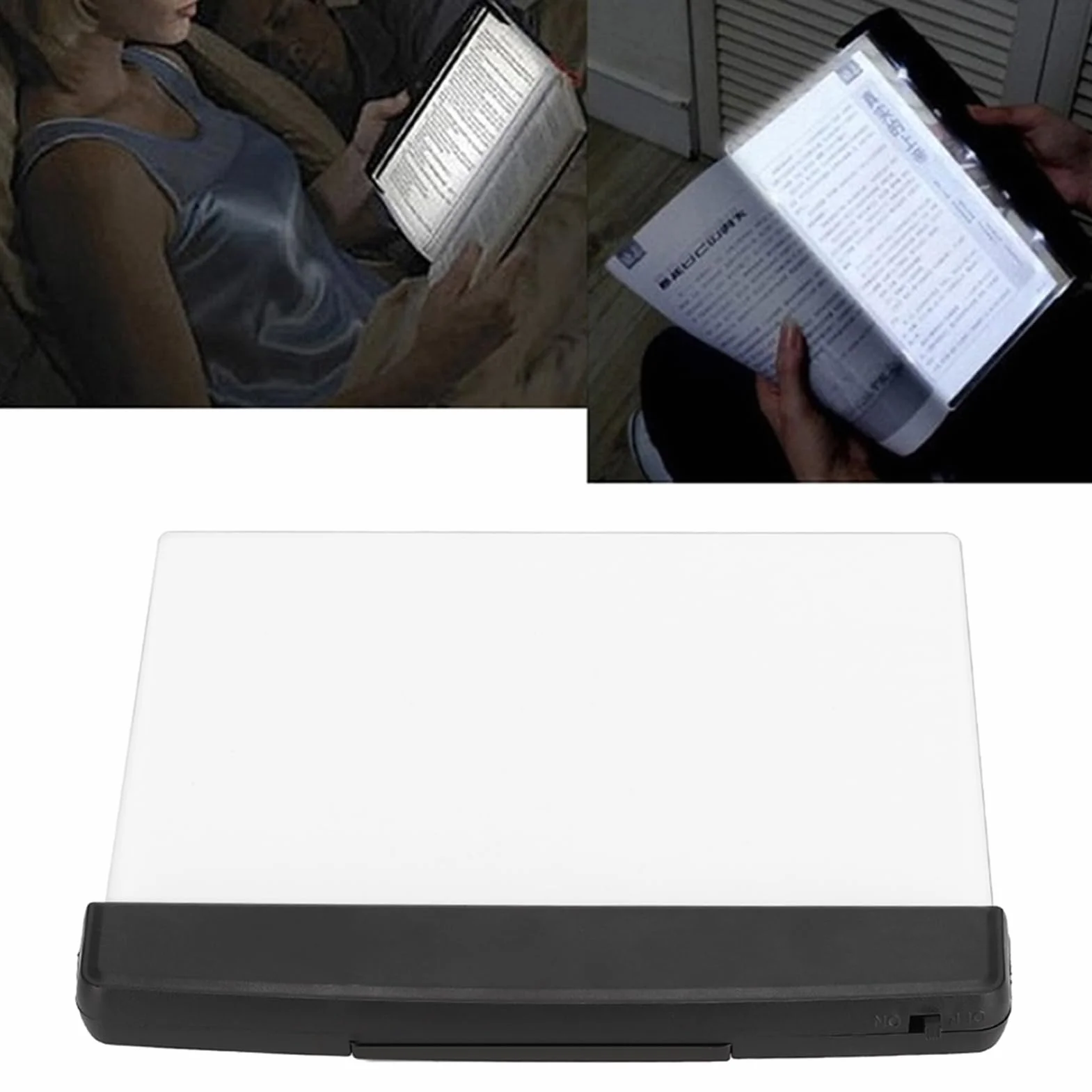 VBESTLIFE Lightwedge lampka do czytania, przenośna lampa LED do czytania Bright Light Lampka Lightwedge Book Light do czytania w nocy