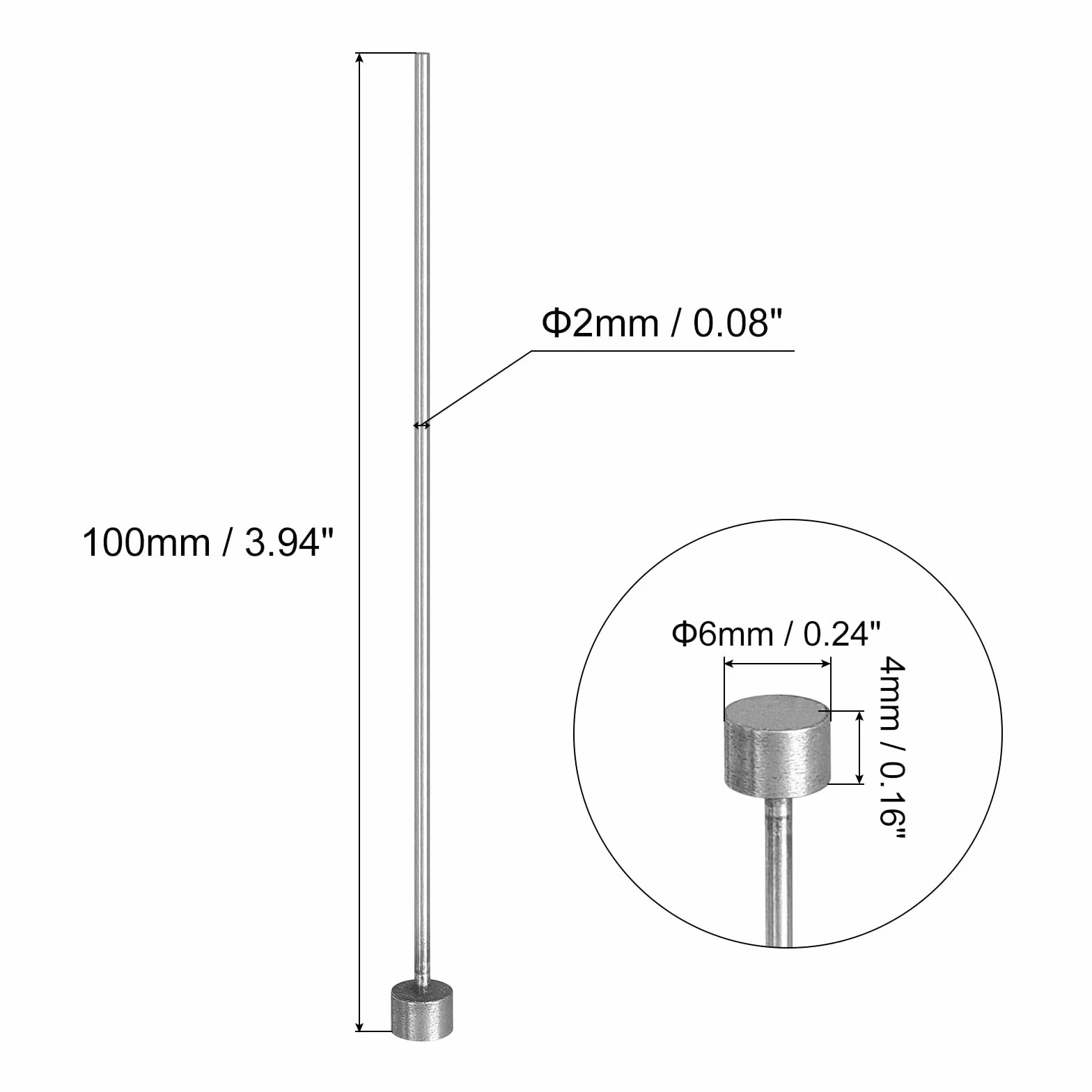 QUARKZMAN dziurkacz okrągły stalowy 100 mm 65 Mn 4 szt