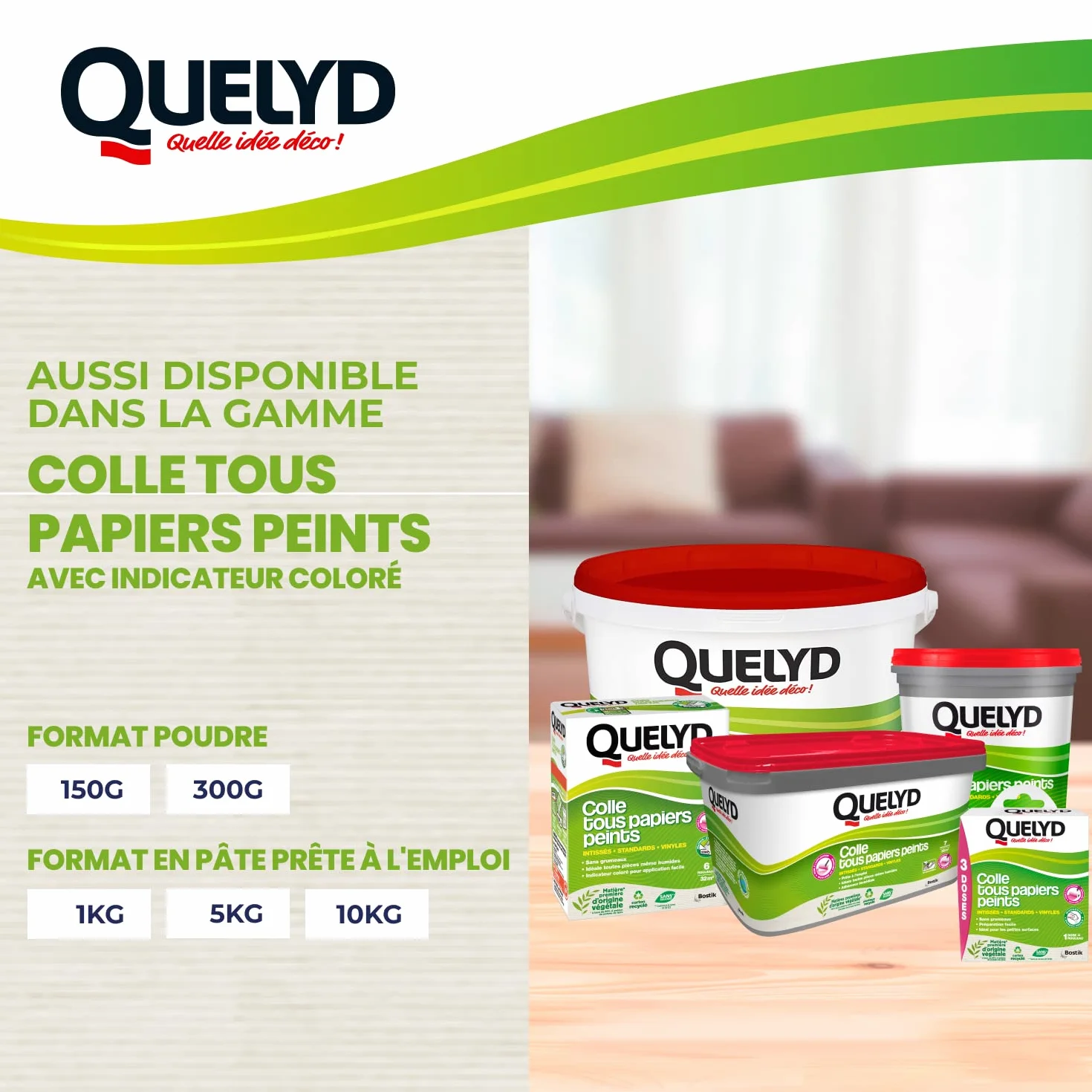 Quelyd All Papiers Peints 300 G klej, biały