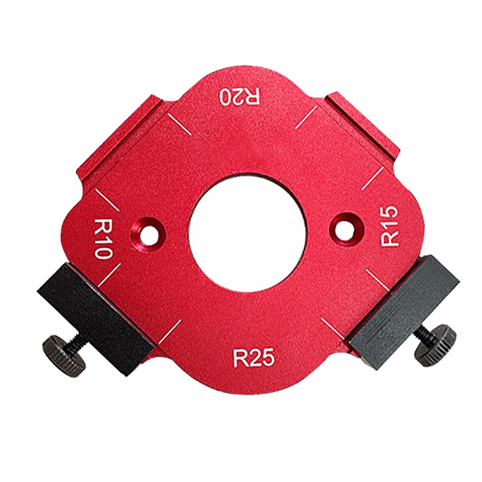 Szablon łuku Kątowego R R10/R15/R20/R25 Wyraźna Skala Wielofunkcyjny Szablon Frezarki Promieniowej do Projektów DIY do Obróbki Drewna