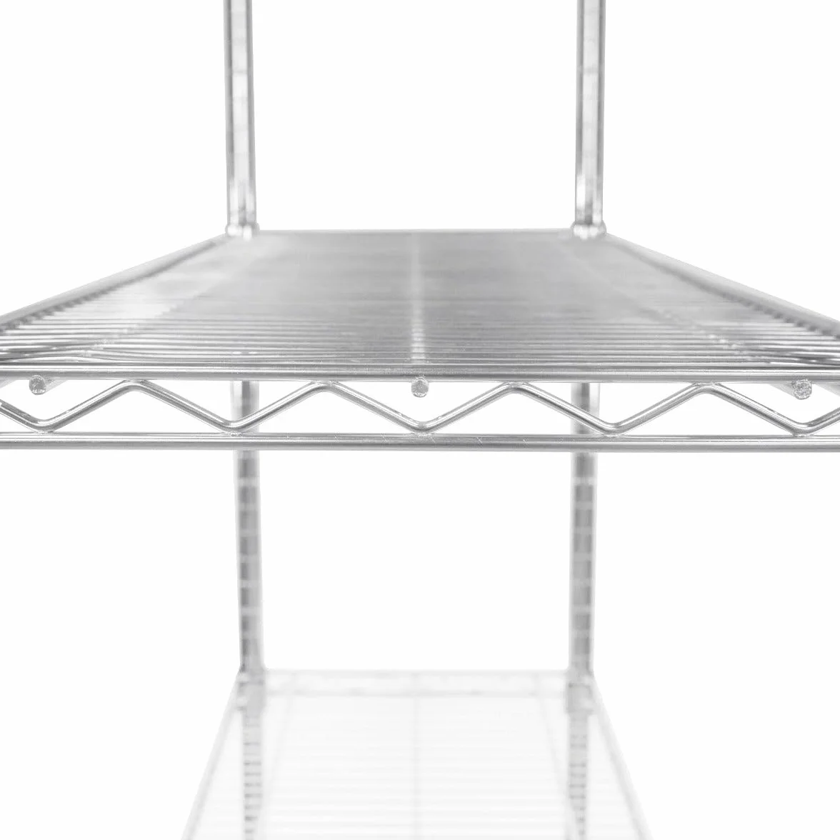 Półka druciana metalowa 1000 kg 45x120x180 cm srebrny chrom