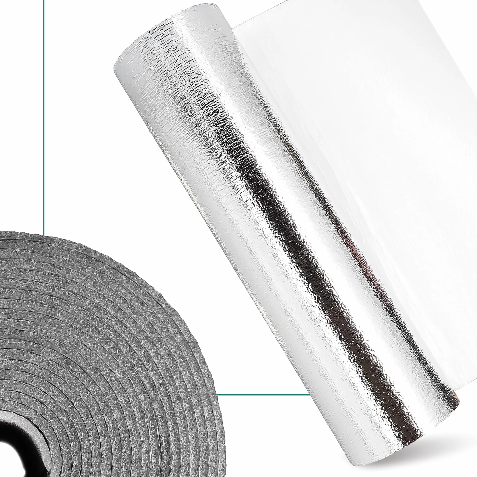 Millto Ekran Zagrzejnikowy Mata Aluminiowa 2,5m Pianka Termoizolacyjna Izolacja Ścienna Folia Odblaskowa