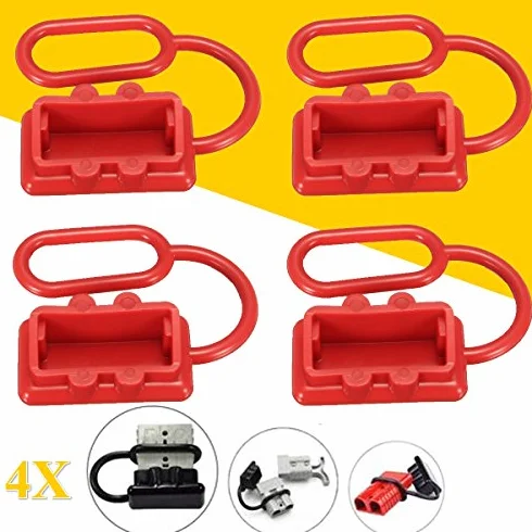 50A Dc 12-24V zaślepki przeciwpyłowe osłona do Anderson Plug Cover Style złącze wtykowe ochrona przed kurzem nasadki czerwone