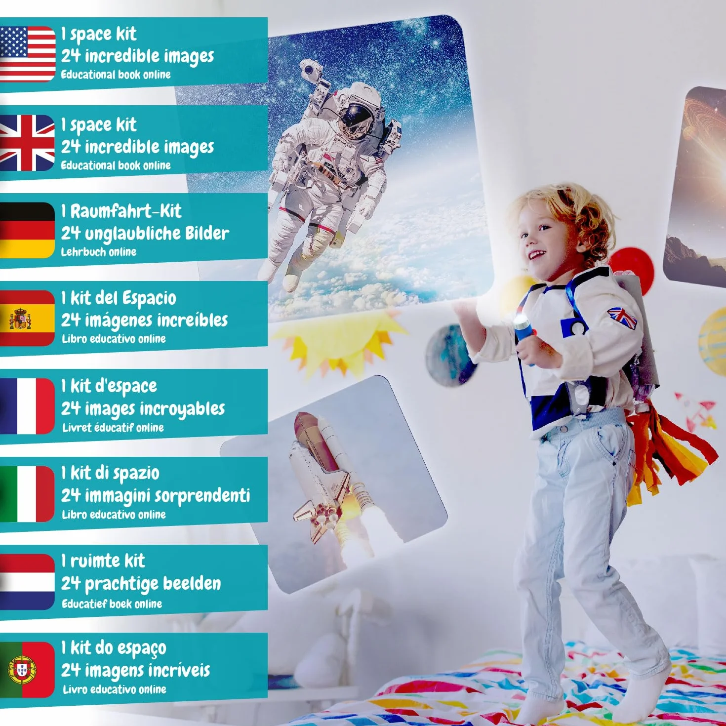 Science4you Projektor kosmiczny dla dzieci – projektor układu słonecznego i planetarnego dla dzieci, projektor planetarny, zabawki i gry kosmiczne, prezent dla chłopca i dziewczynki 4+ lat