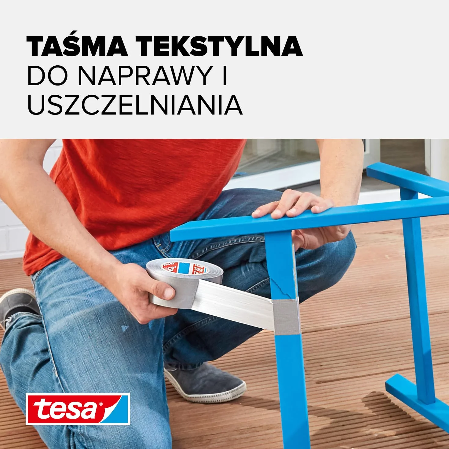 tesa extra Power uniwersalna taśma dwustronna - bardzo mocna taśma samoprzylepna - uniwersalna taśma dwustronna do napraw, mocowania, uszczelniania i nie tylko - szara - 1 rolka - 30 m x 50 mm