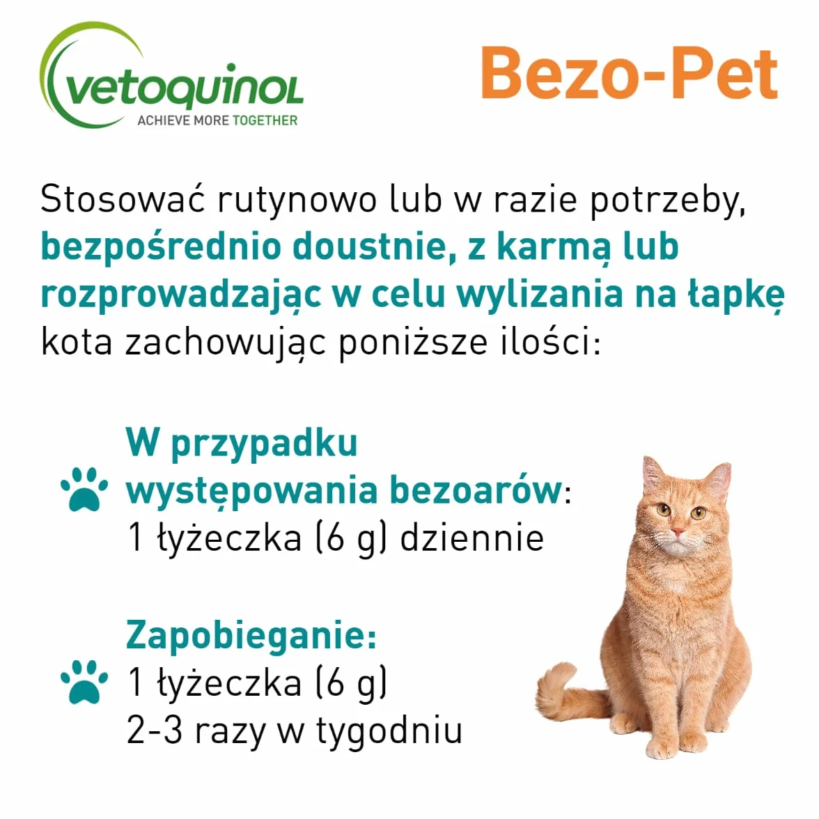 Vetoquinol Bezo-Pet 120g Pasta Odkłaczająca dla Kota Bezoary