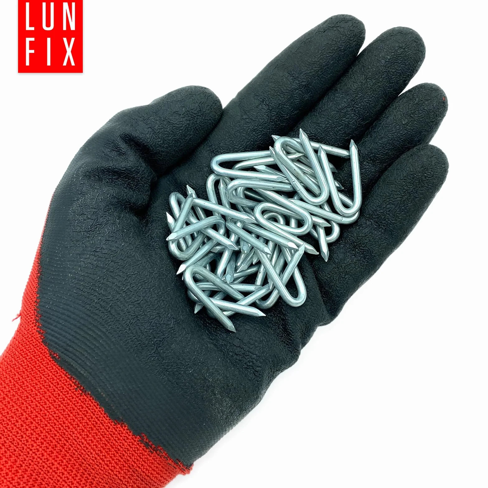 Zszywki 3x30 mm ocynkowane, gwoździe zszywkowe U Haki gwoździe do budowy ogrodzenia, stalowe zszywki klamry do siatki drucianej, płot z desek, płot przeciwdziki, mocowanie płotu 1 kg (ok. 305