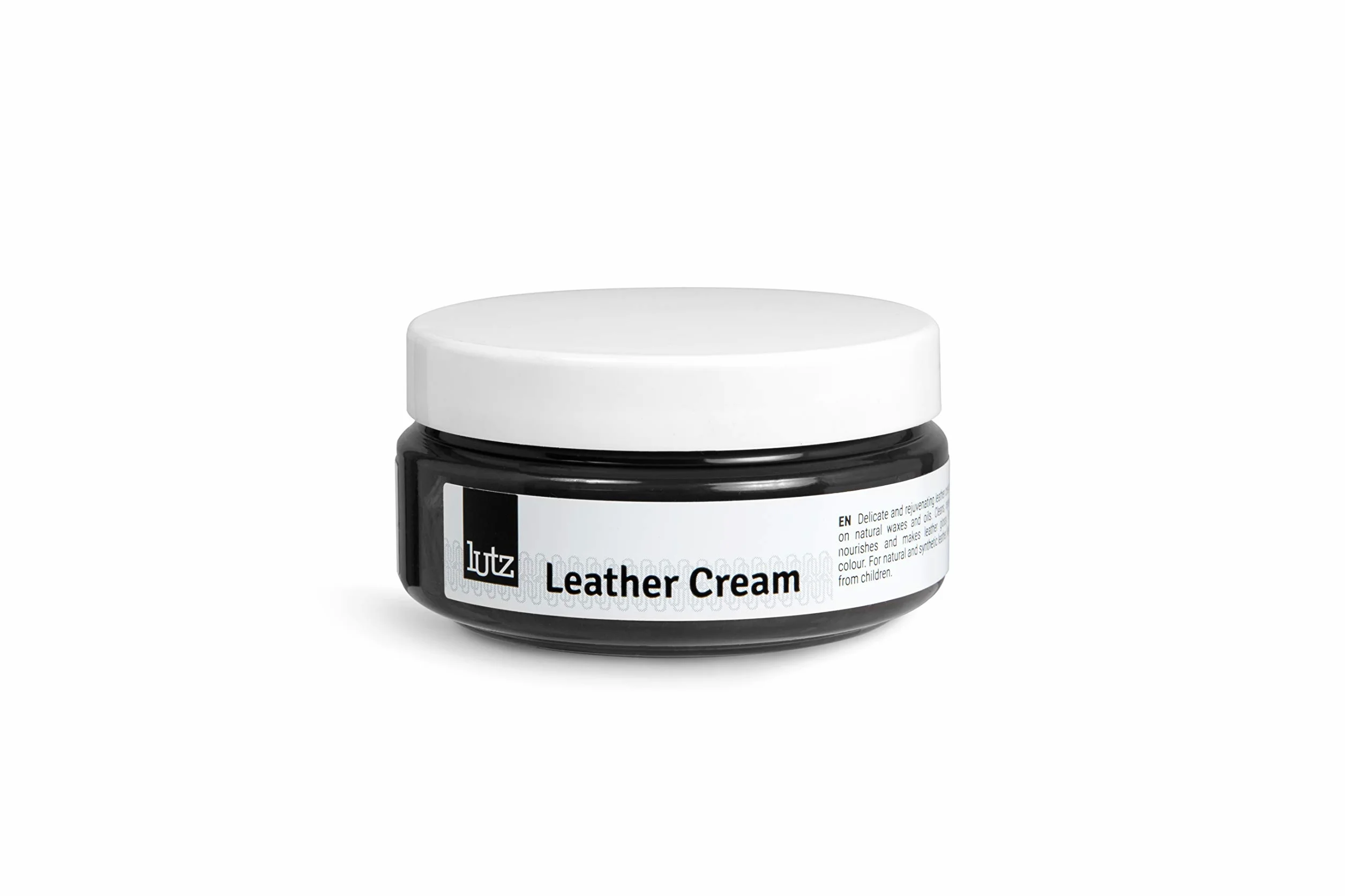 Lutz Krem do skóry | regenerujący krem do skóry | pobudza buty skórzane, torby, kurtki i więcej do nowego życia | krem do skóry w wielu kolorach 100 ml (3,38 FL. Oz.) | (118 – czarny – czarny)