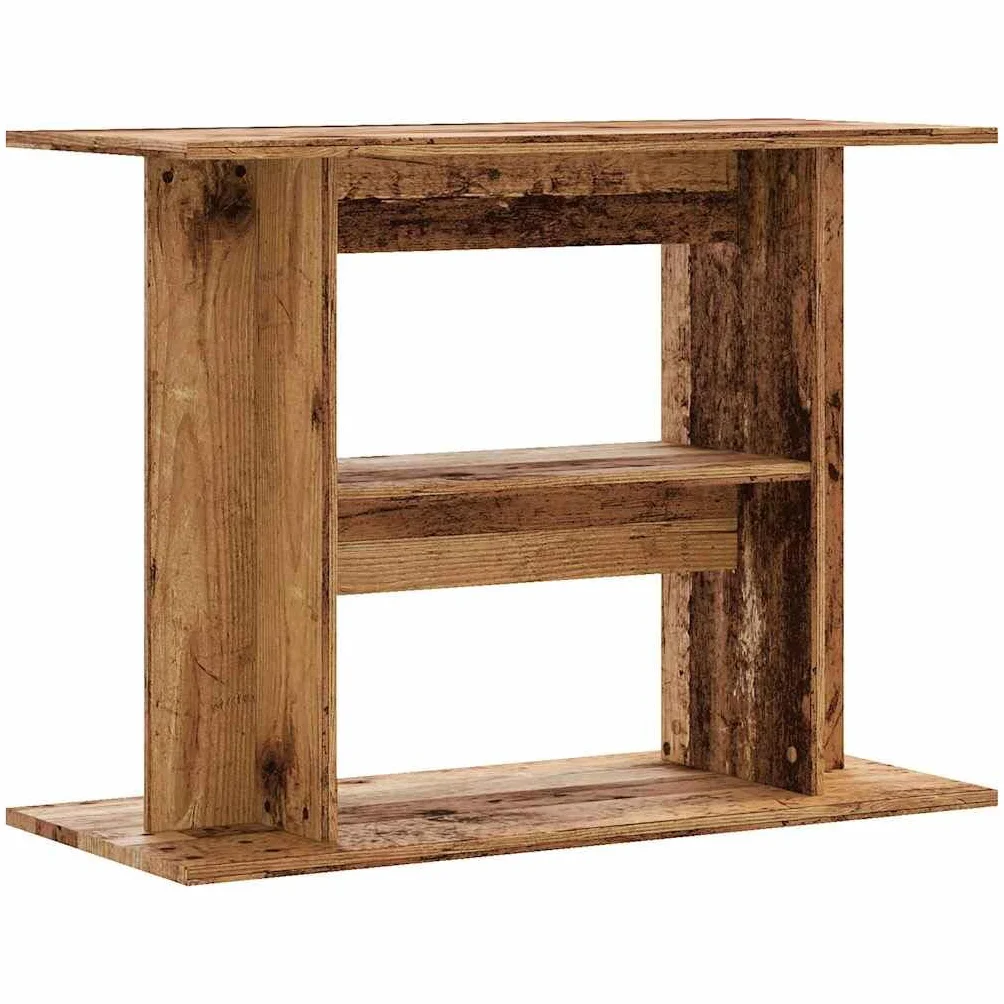 vidaXL Stojak pod akwarium Stare drewno 80x35x60 cm Drewno konstrukcyjne