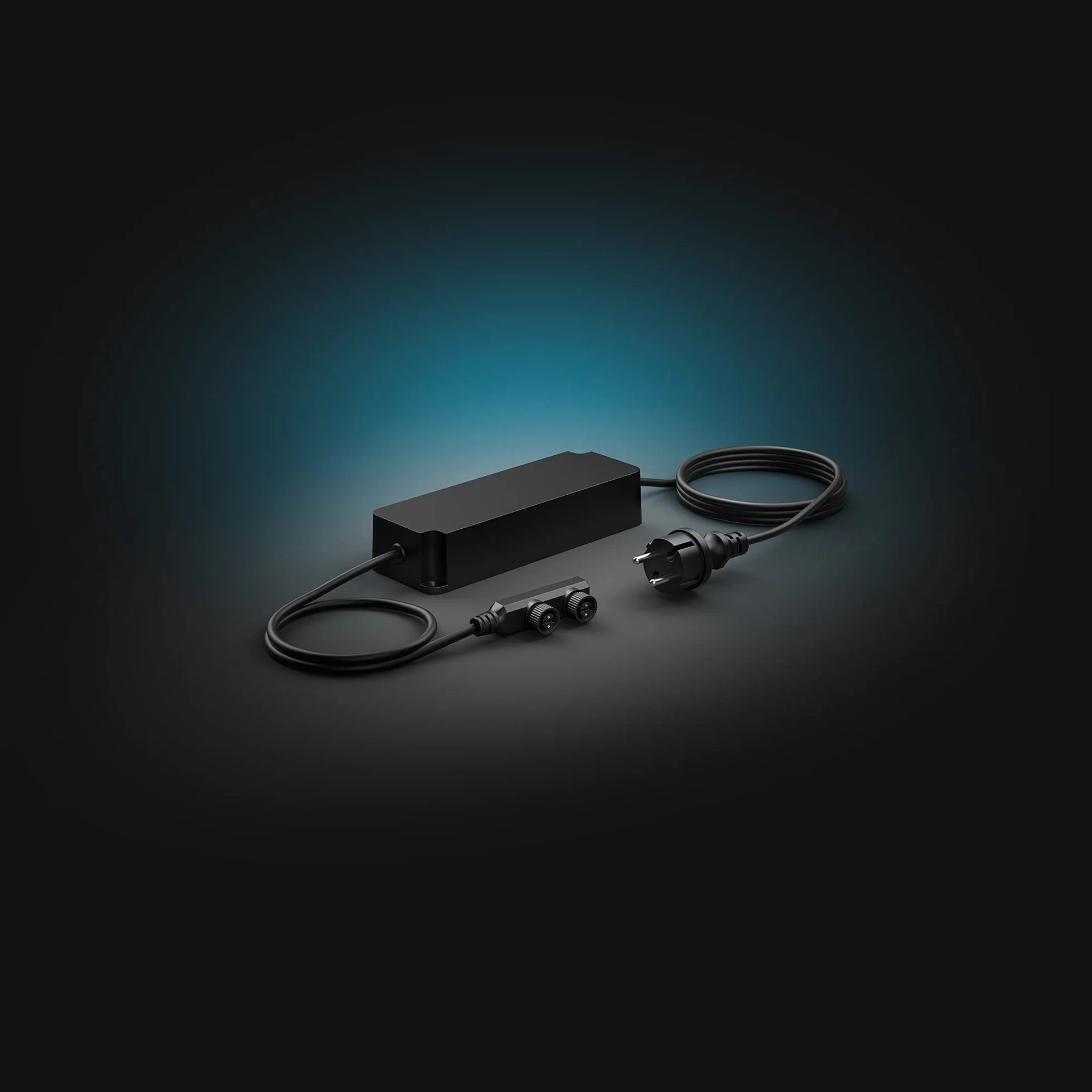 Philips Hue Outdoor Niskonapięciowy zasilacz zewnętrzny [do 100 W], do inteligentnego oświetlenia zewnętrznego Philips Hue, czarny