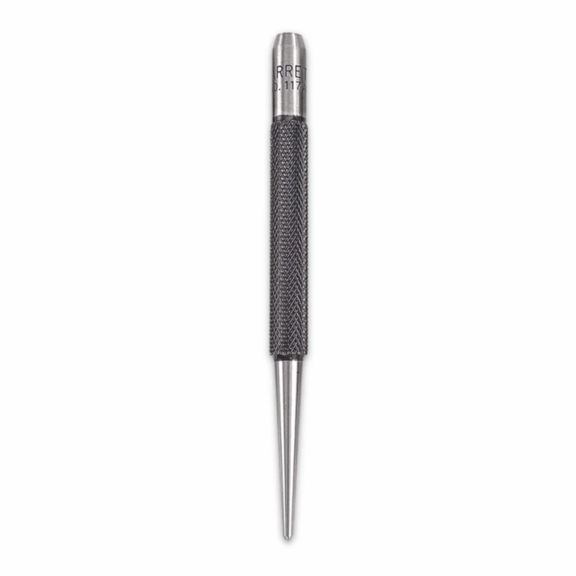 Starrett 117A dziurkacz centralny z okrągłym uchwytem, długość 10 cm, średnica stożkowa 5/64 cala