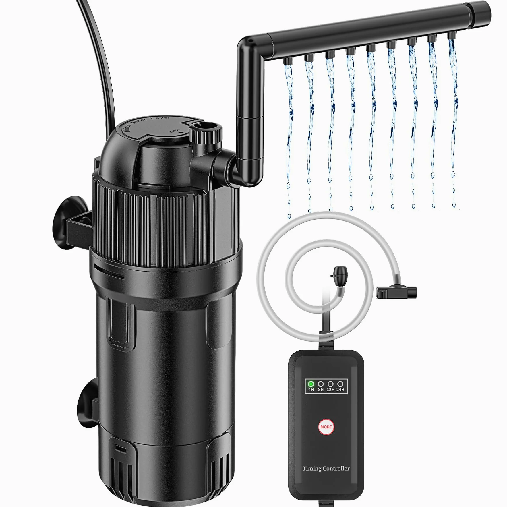 Forever Speed 5-w-1 filtr wewnętrzny do akwarium z UV 3 W, pompa 400 l/h do akwariów 40-120L