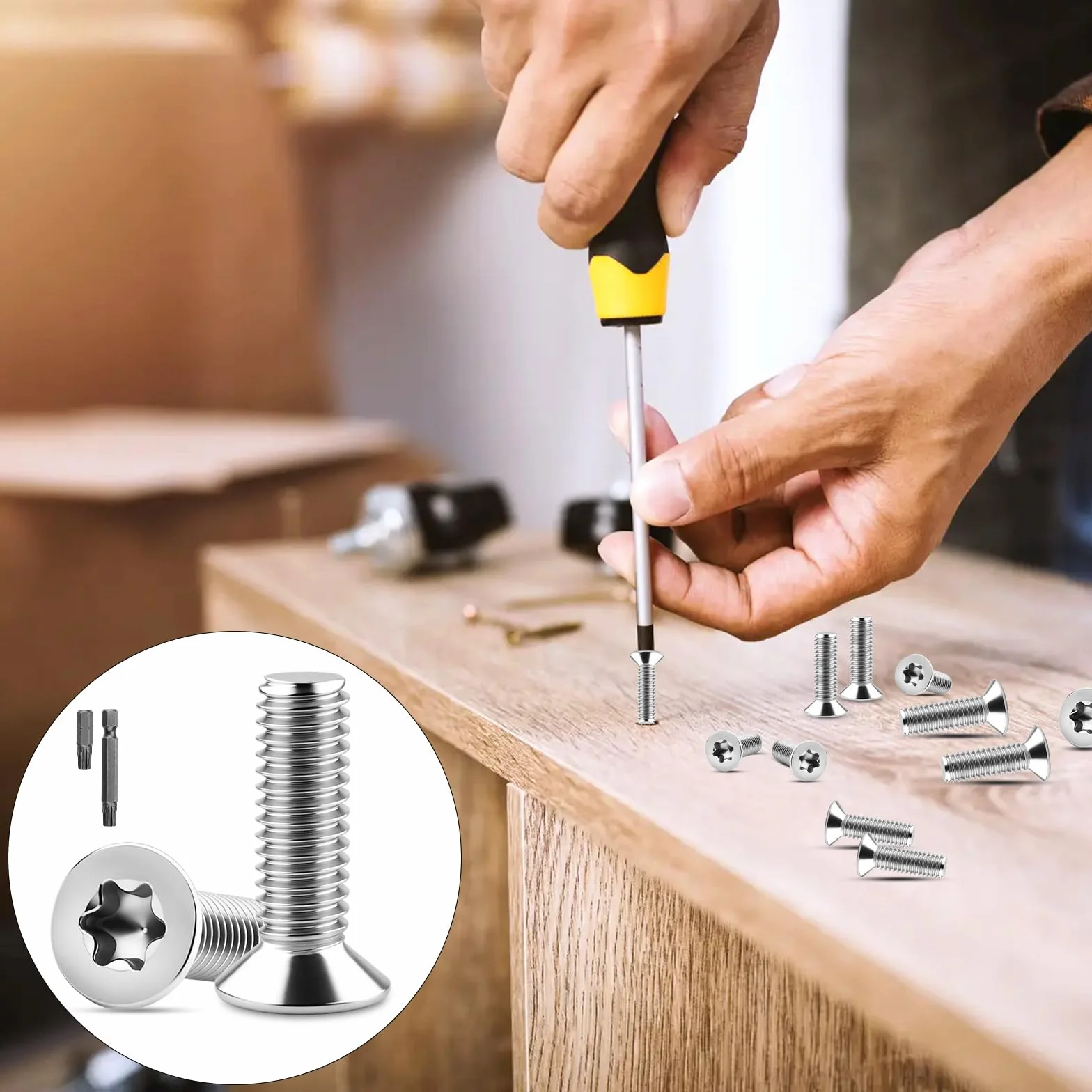 30 sztuk śrub z łbem wpuszczanym M4 x 30 mm, śruby z łbem wpuszczanym M4, stal nierdzewna A2 V2A, z gniazdem Torx/sześciogwiazdkowym, do urządzeń, maszyn, mebli
