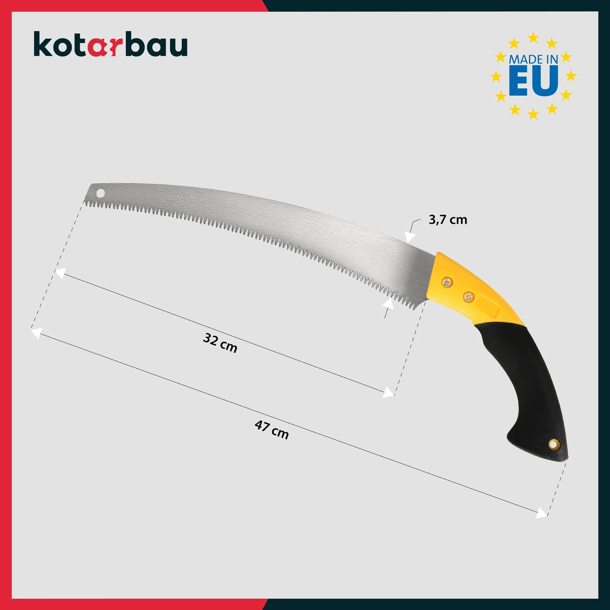 KOTARBAU Piła ogrodowa 320 mm ręczna piła do drzew