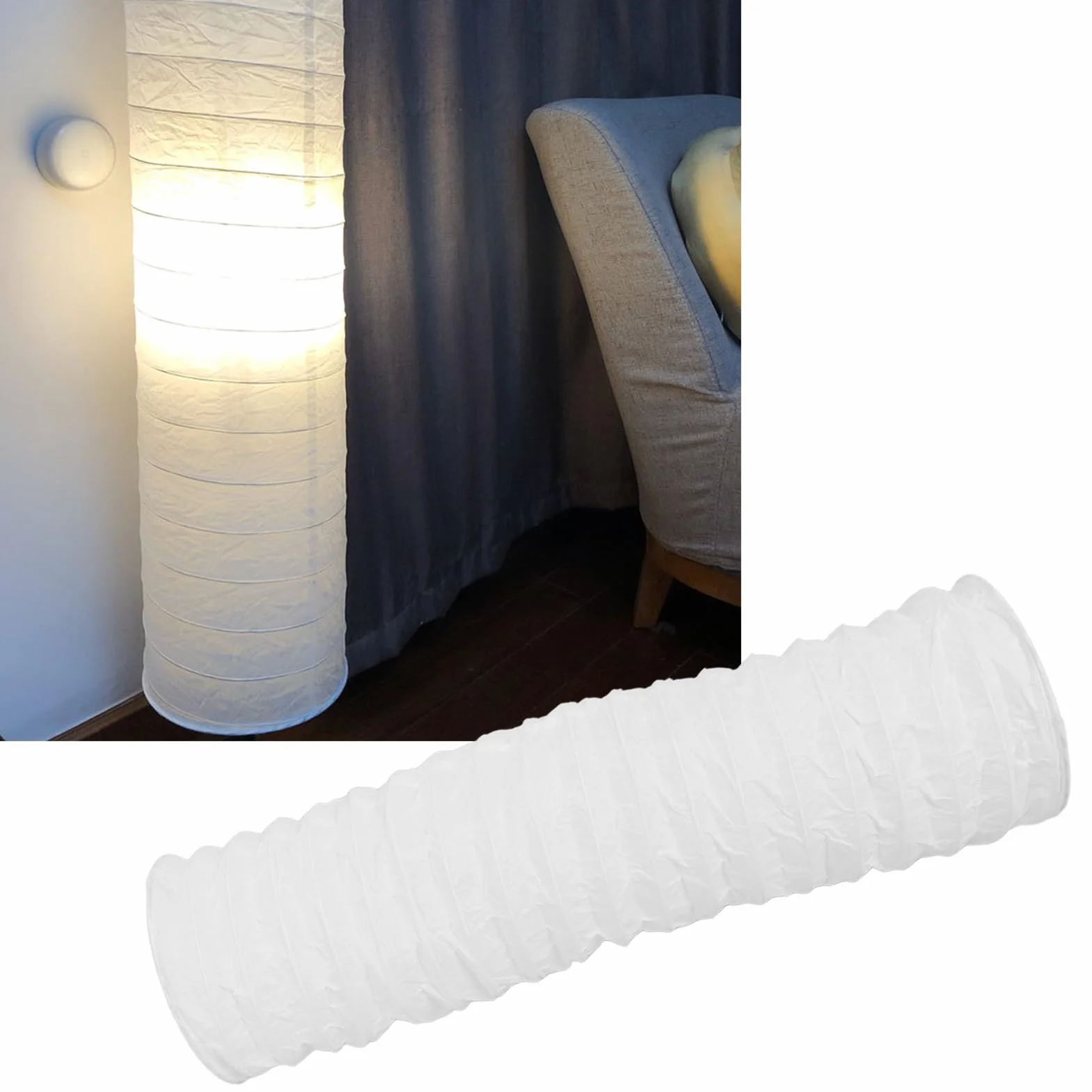 Klosz do Lampy Podłogowej z Papieru Ryżowego, 94 Cm 37-calowy Papierowy Abażur Podłogowy Akcesoria Oświetleniowe Lampy Papierowe Klasyczna Nowoczesna Papierowa Podłogowa