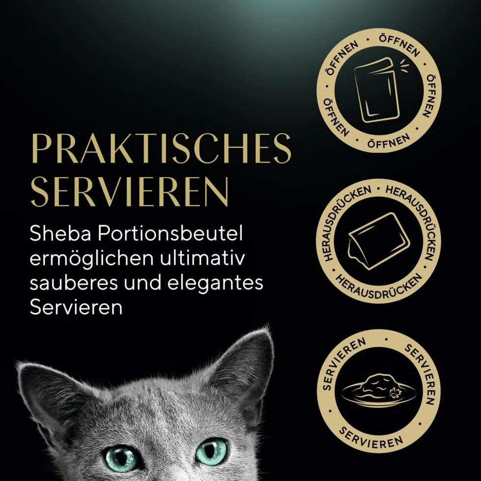 Sheba Delicacy Poultry Flavours Mokra karma dla kotów w galarecie, 80 × 85 g