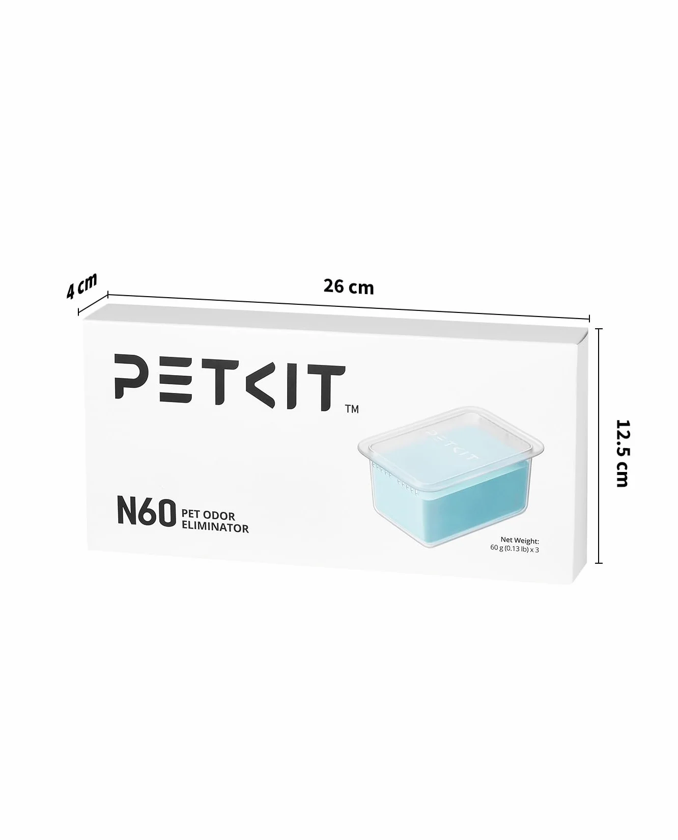 PETKIT N60 Eliminator Zapachów Zwierząt Domowych do Samoczyszcząca Kuweta dla Kota PUROBOT ULTRA i PUROBOT MAX PRO 2, Skuteczna Eliminacja Zapachów, Długotrwała, Naturalna Formuła (Zestaw 3 Szt.)
