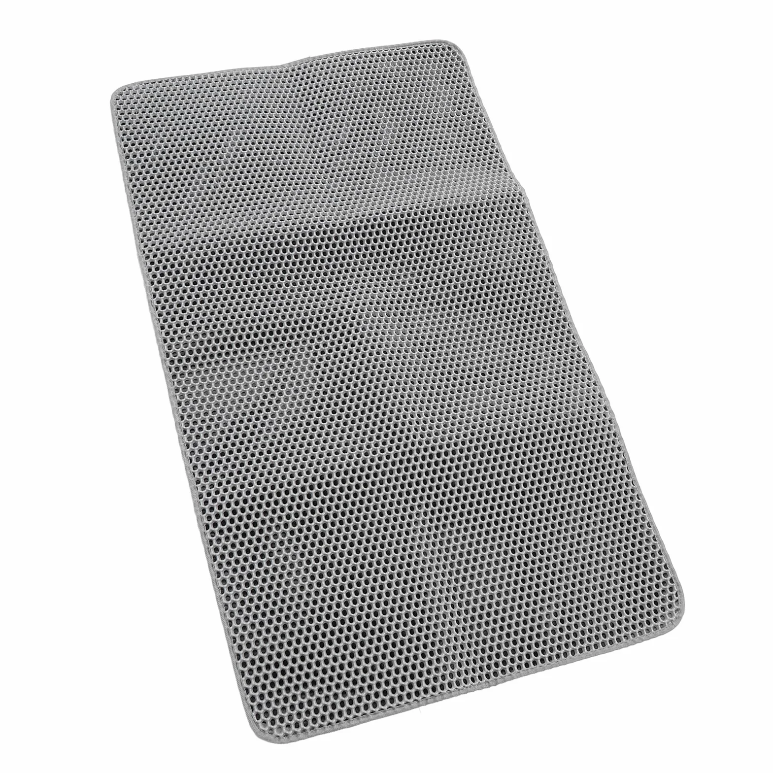 Jiawu Mata Pod kuwetę dla Kota, Trwała, Wodoodporna Mata do łapania żwirku dla Kotów, do Nauki Korzystania z Toalety Przez Koty (GREY)