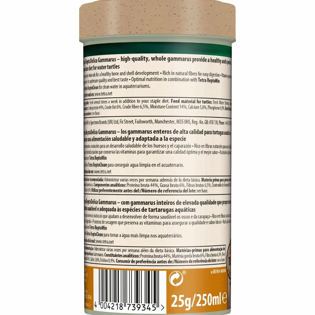 Tetra T-10120 Gammarus Turtle Food - 250 ml