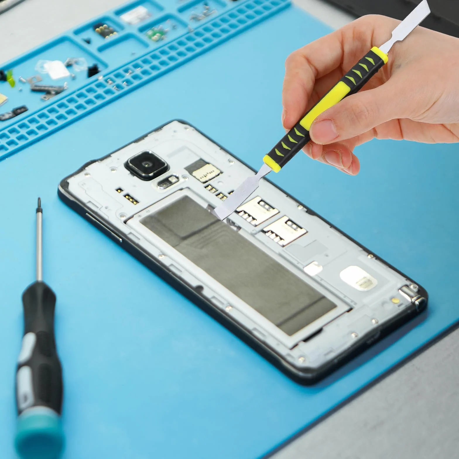 Nogeqi zestaw narzędzi do naprawy elektroniki 6 sztuk, podwójna głowica, otwieranie, demontaż