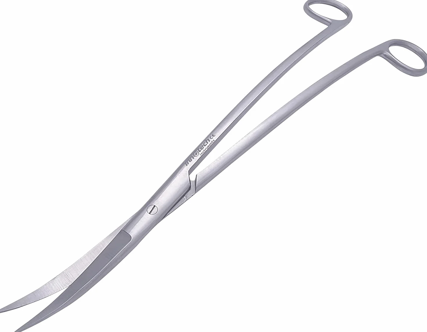 Innotech nożyczki akwariowe do czyszczenia akwarium, fale, czarne, nożyce do roślin wodnych (srebrne, 25 cm)
