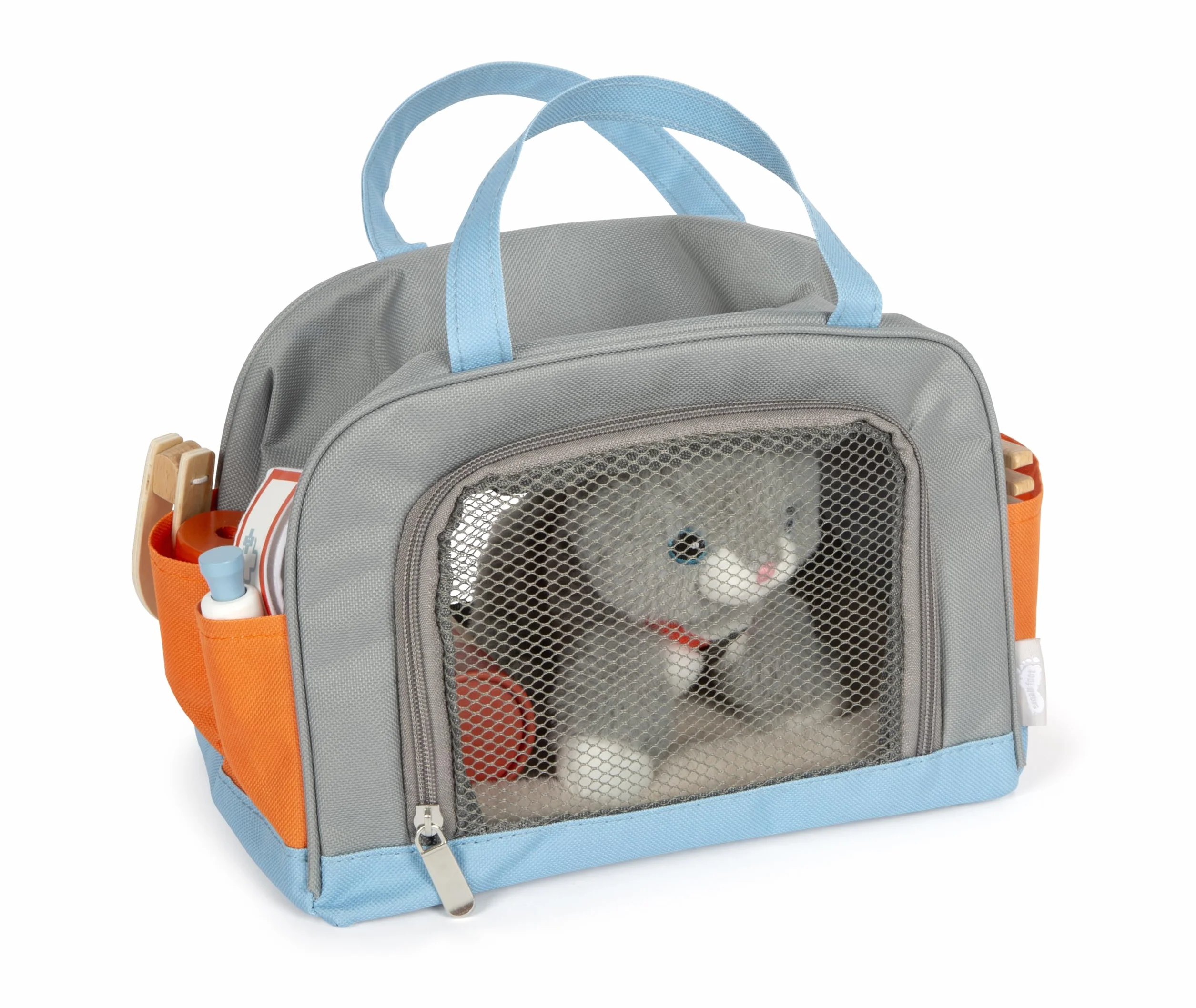 Pluszowy Kotek z zestawem do pielęgnacji i Torbą transportową Small Foot