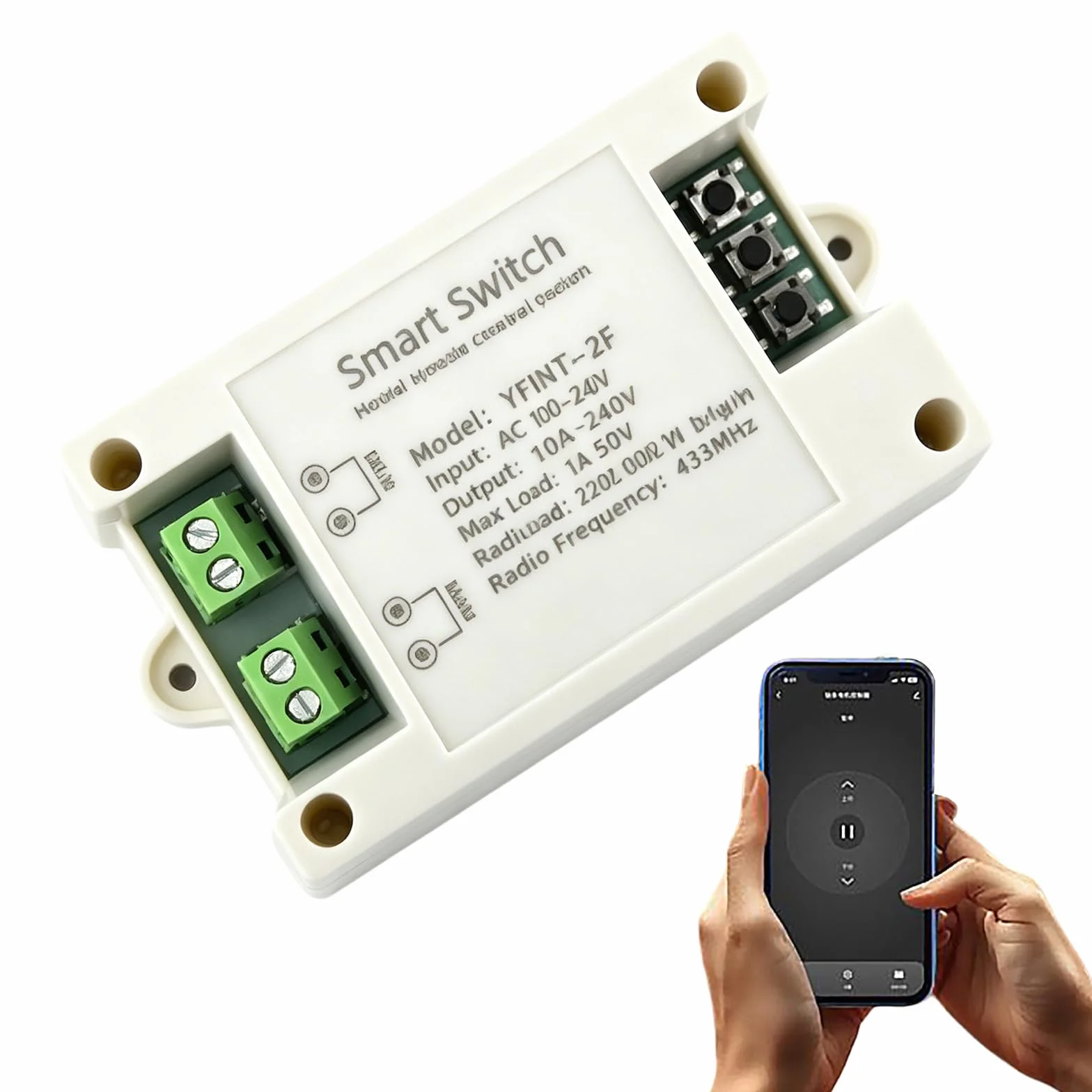 Tuya DC inteligentny kontroler WiFi, napęd liniowy 12 V/24 V, zdalny przełącznik, przekaźnik do przodu i do tyłu, aplikacja Smart Life, timer, kompatybilny z Alexa i Google Home