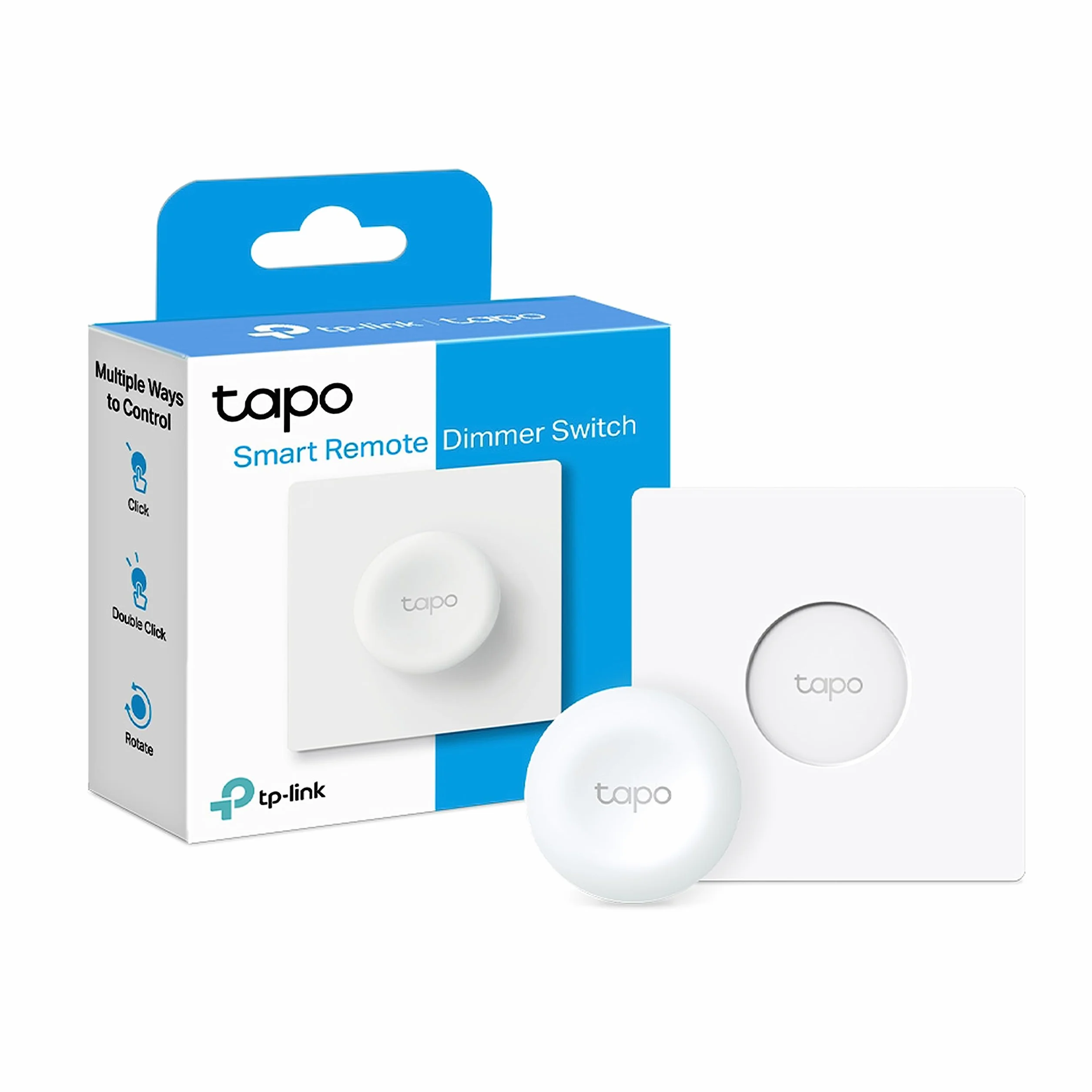 TP-Link Tapo S200D | Inteligentny bezprzewodowy ściemniacz | Regulacja jasności światła | Instalacja bezprzewodowa | Bateria do 5 lat | Wymaga huba Tapo H100