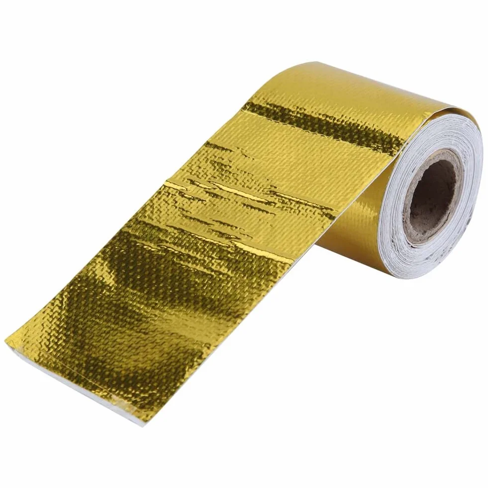 Taśma termoizolacyjna ognioodporna folia aluminiowa 5m x 5cm izolacja cieplna