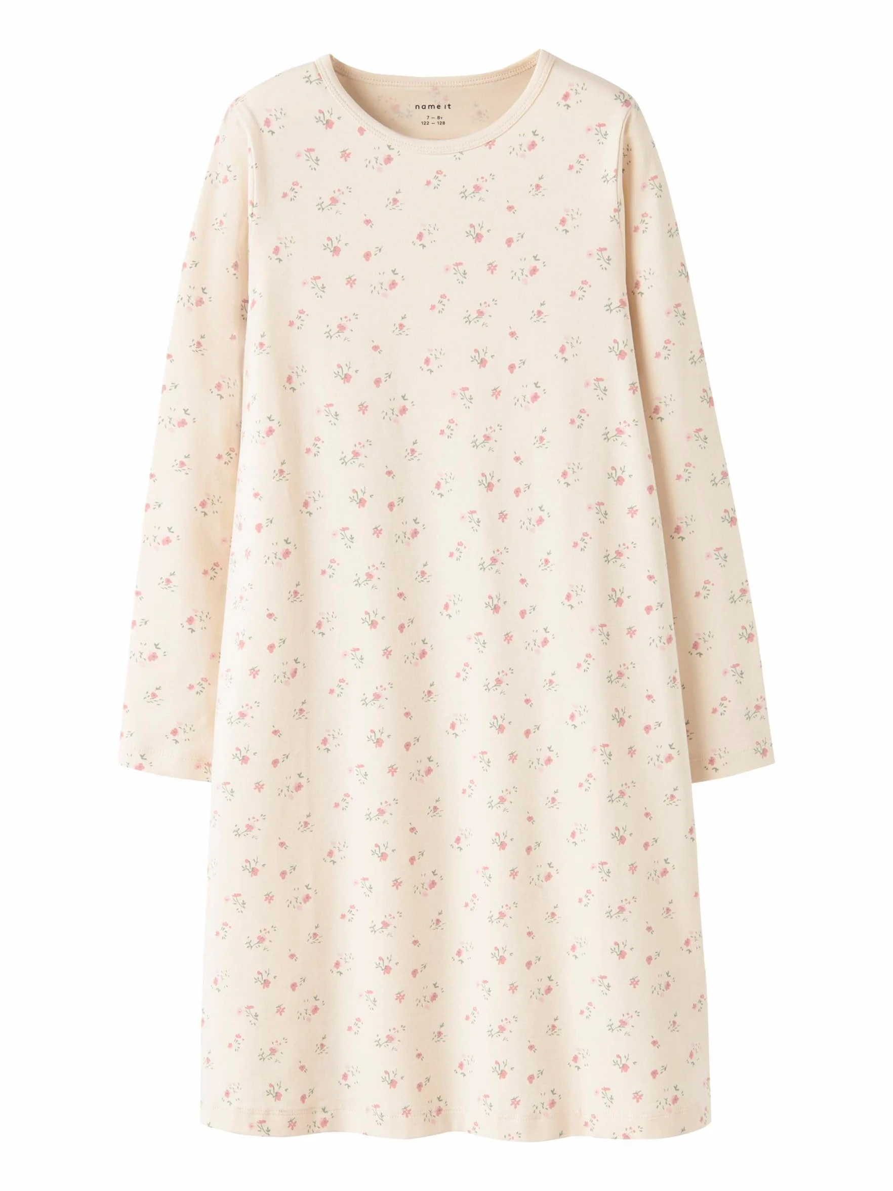 NAME IT Dziewczęce Nkfnightgown Flower Noos, Turtledove, 110-116