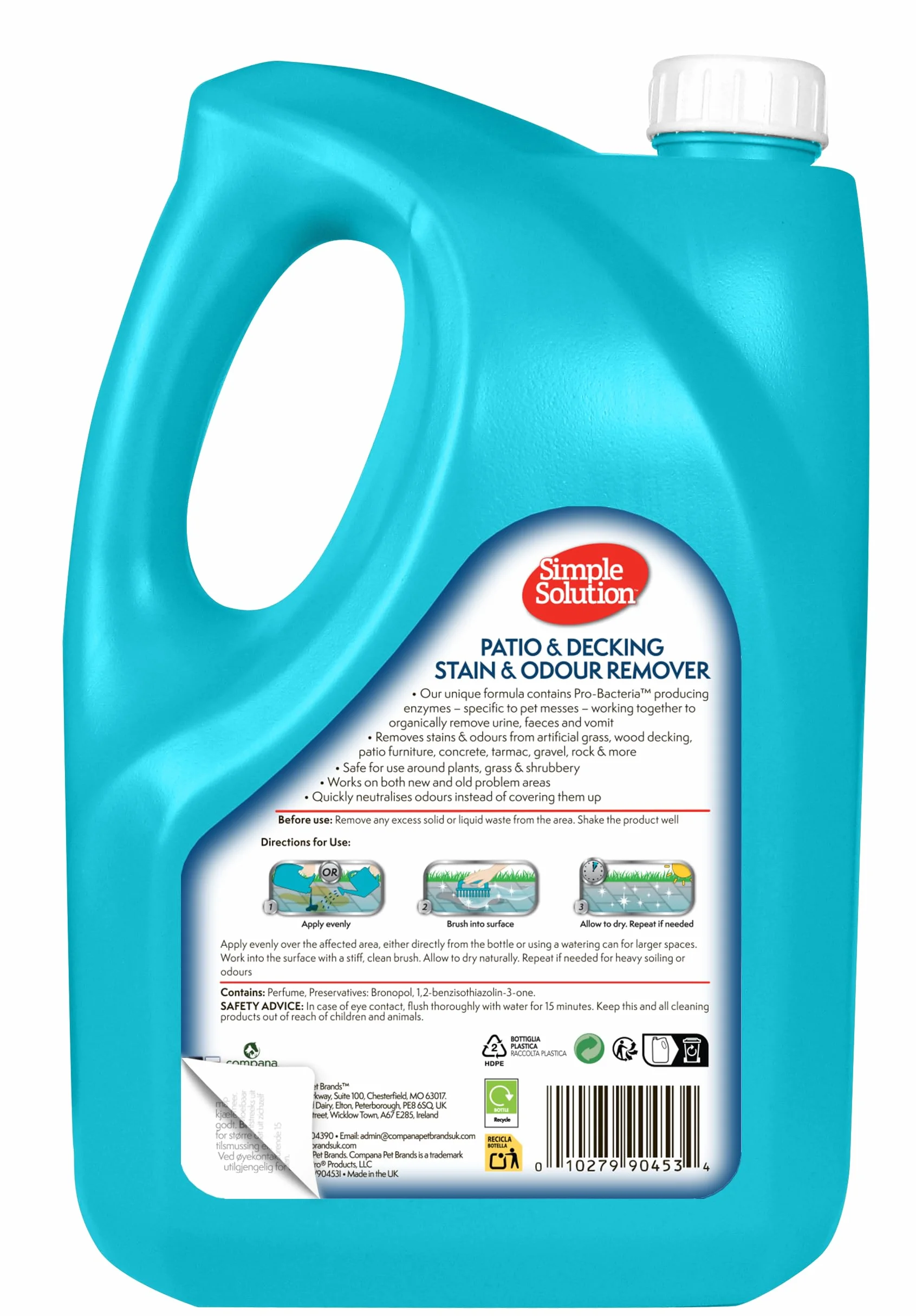 Simple Solution Enzymatyczny środek czyszczący z pro-bakterią 4 ltr