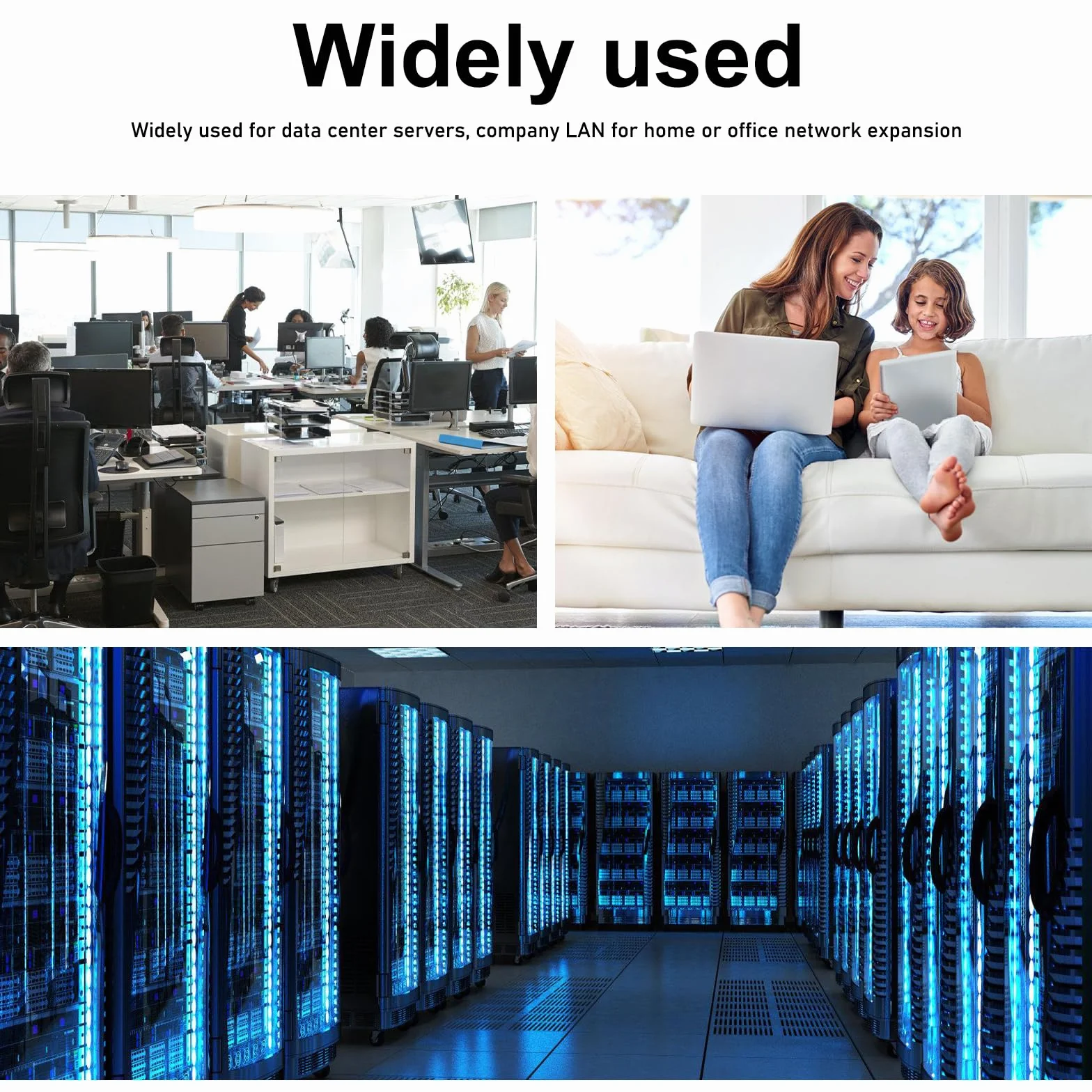 Leikurvo 10 X CAT 6A natynkowe gniazdo sieciowe 1 port: gniazdo RJ45 ekranowane natynkowe montaż 10 Gbit/s Ethernet Sieć LAN puszka natynkowa - kabel sieciowy zestaw puszek internetowych, biały
