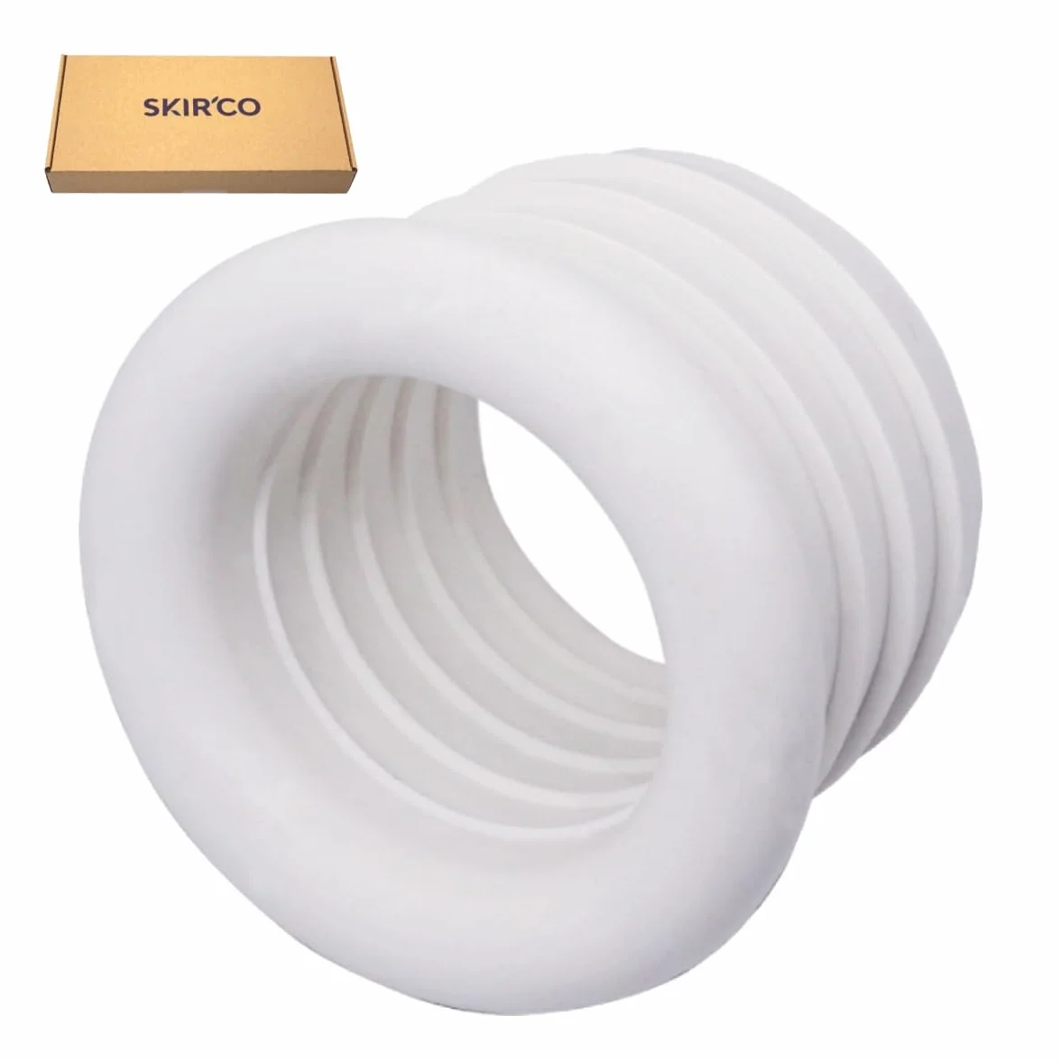 SKIR'CO Łącznik rury spustowej reduktor 32 x 25 mm biała guma